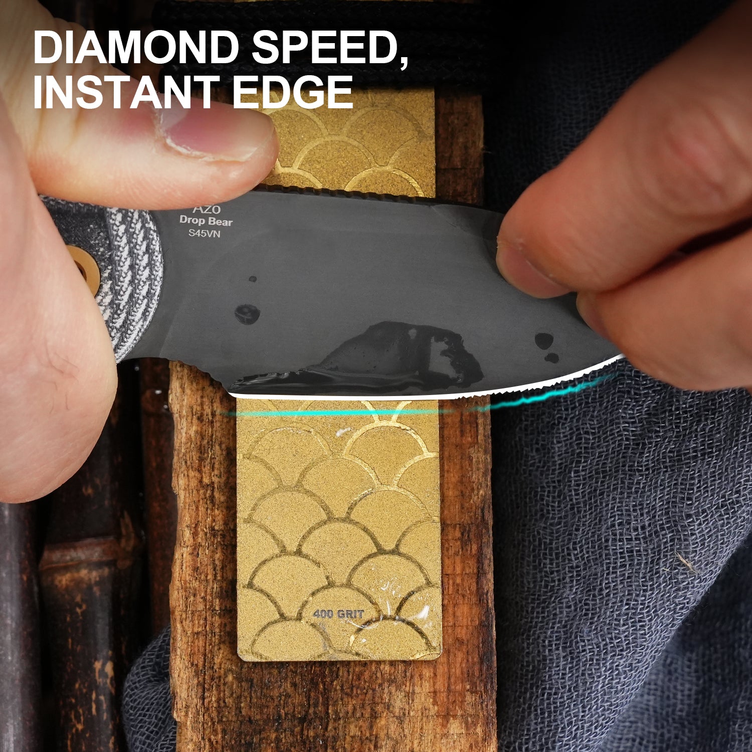 Manganese Steel EDC Pocket Whetstone T119