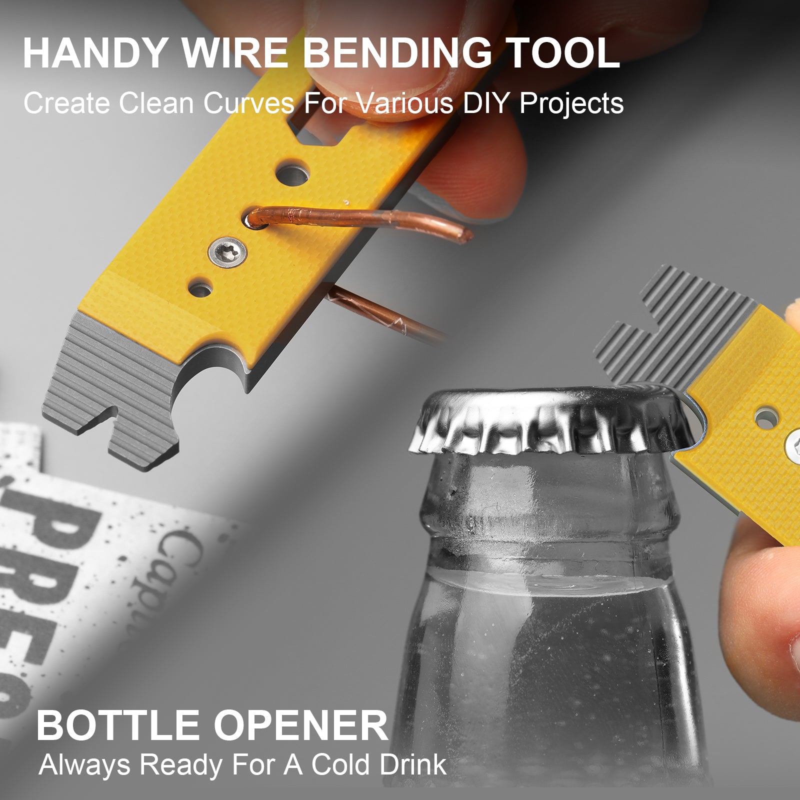 Kizer Titanium & G10 EDC Multi-Functional Tools Orange Pac-Bar