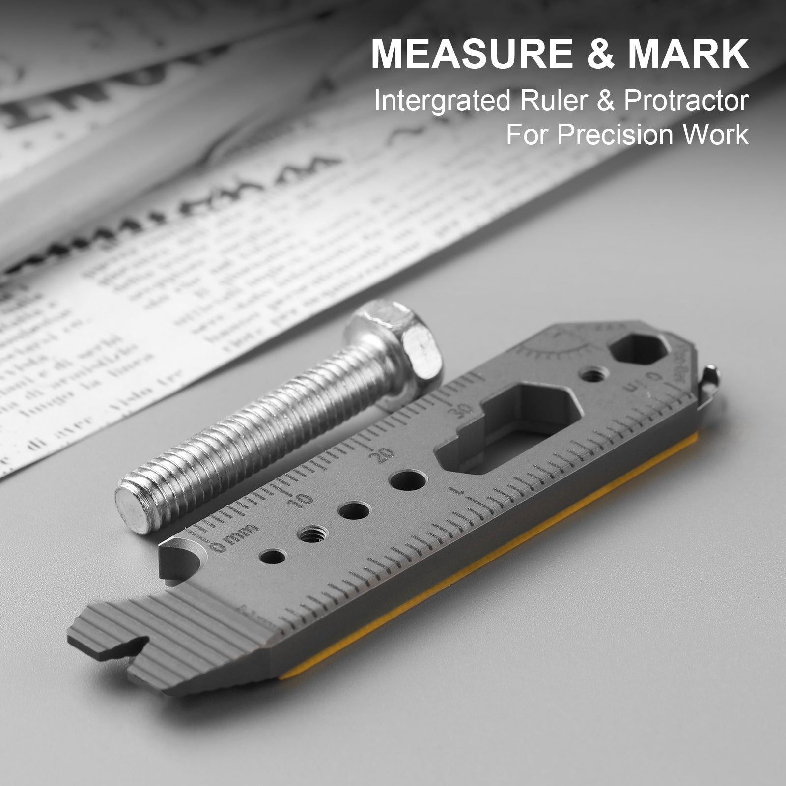 Kizer Titanium & G10 EDC Multi-Functional Tools Orange Pac-Bar