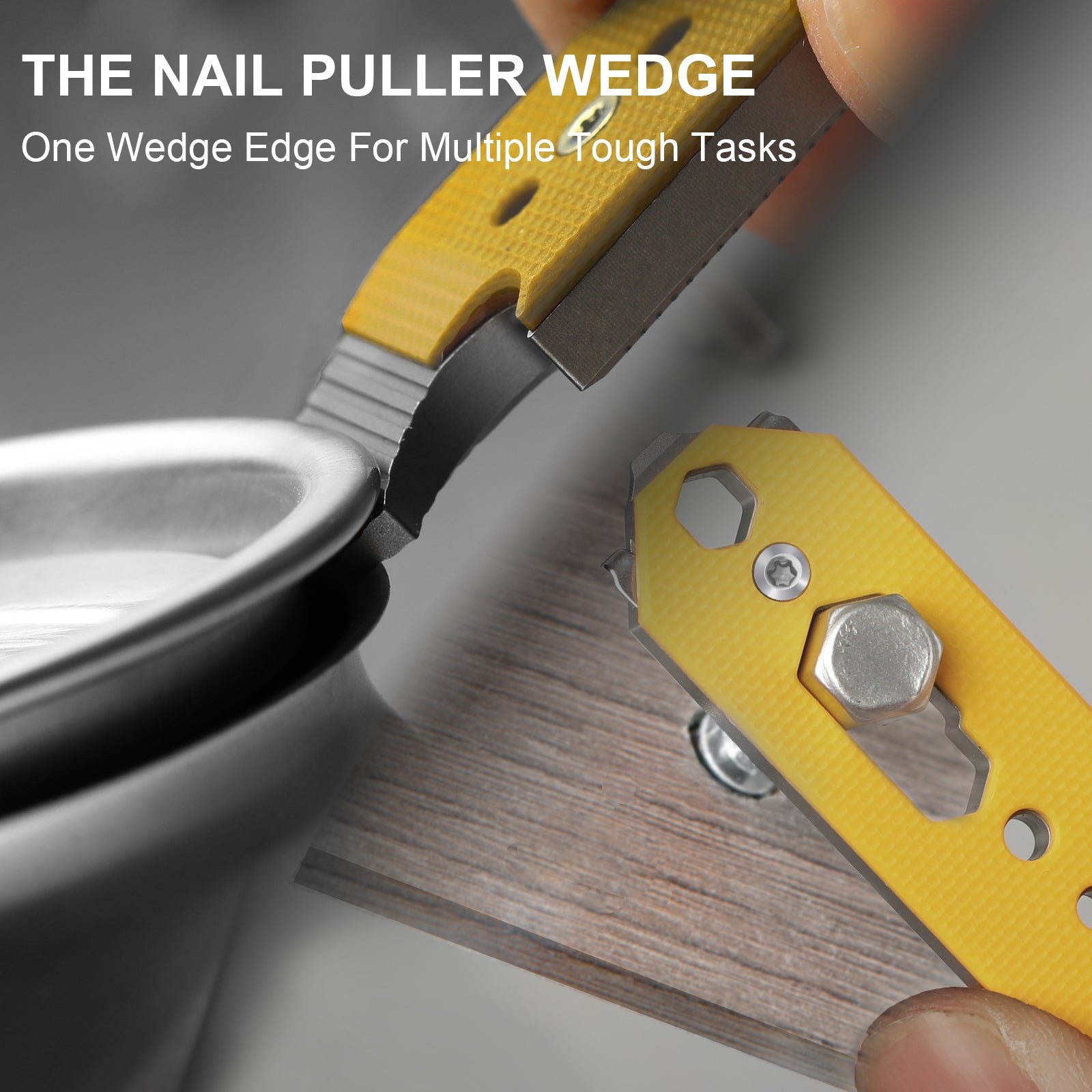 Kizer Titanium & G10 EDC Multi-Functional Tools Orange Pac-Bar