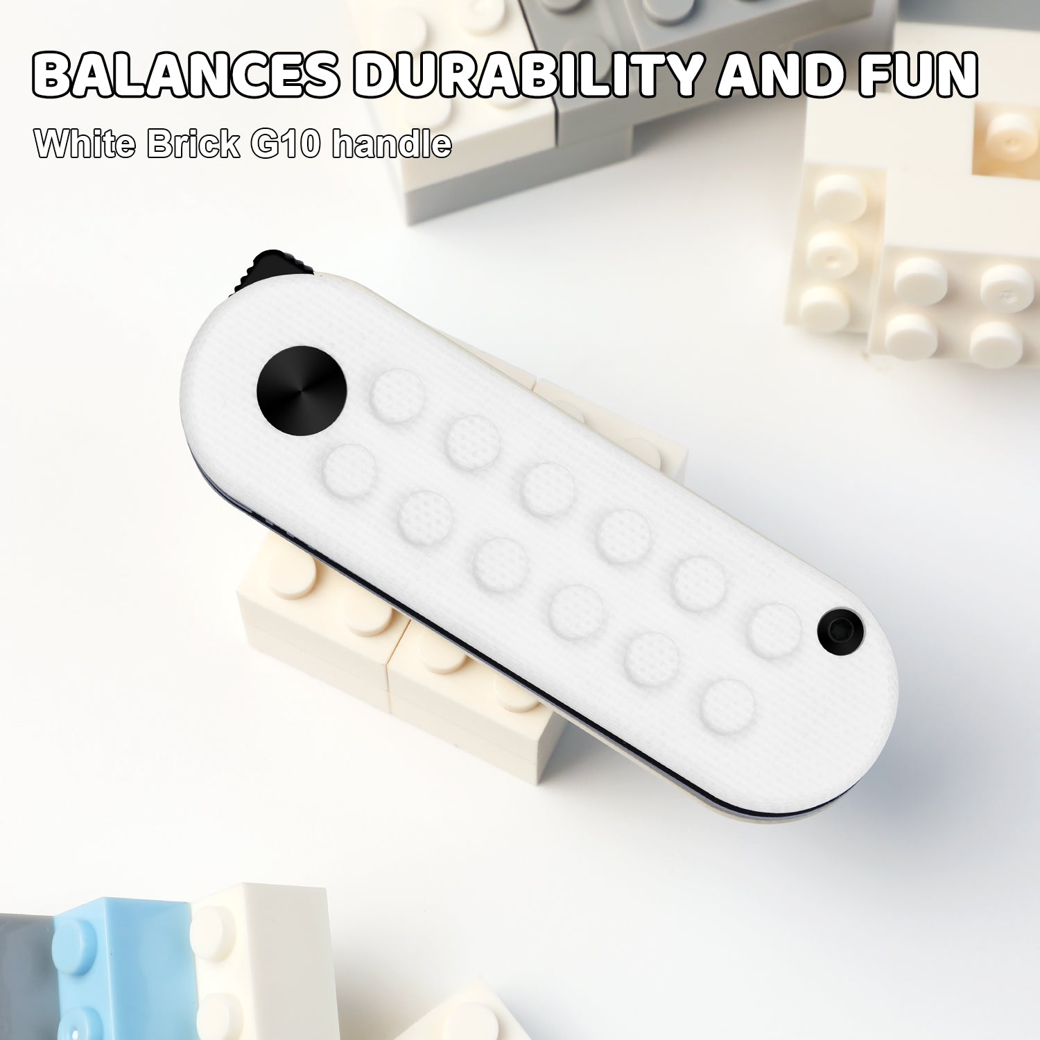 Mini Bay | 14C28N | White Brick G10 Handle | V2583A5