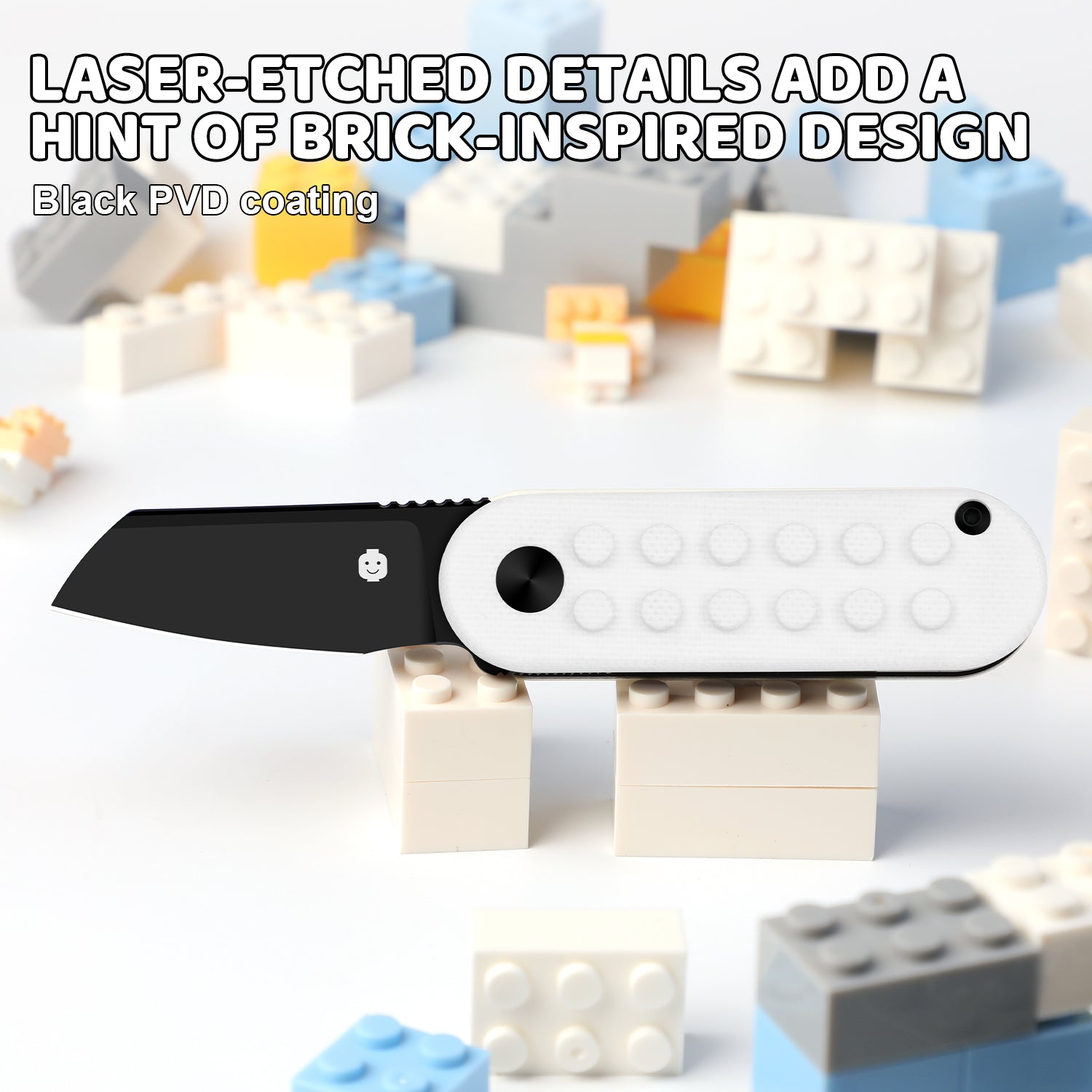 Mini Bay | 14C28N | White Brick G10 Handle | KizerV™ 2583A5
