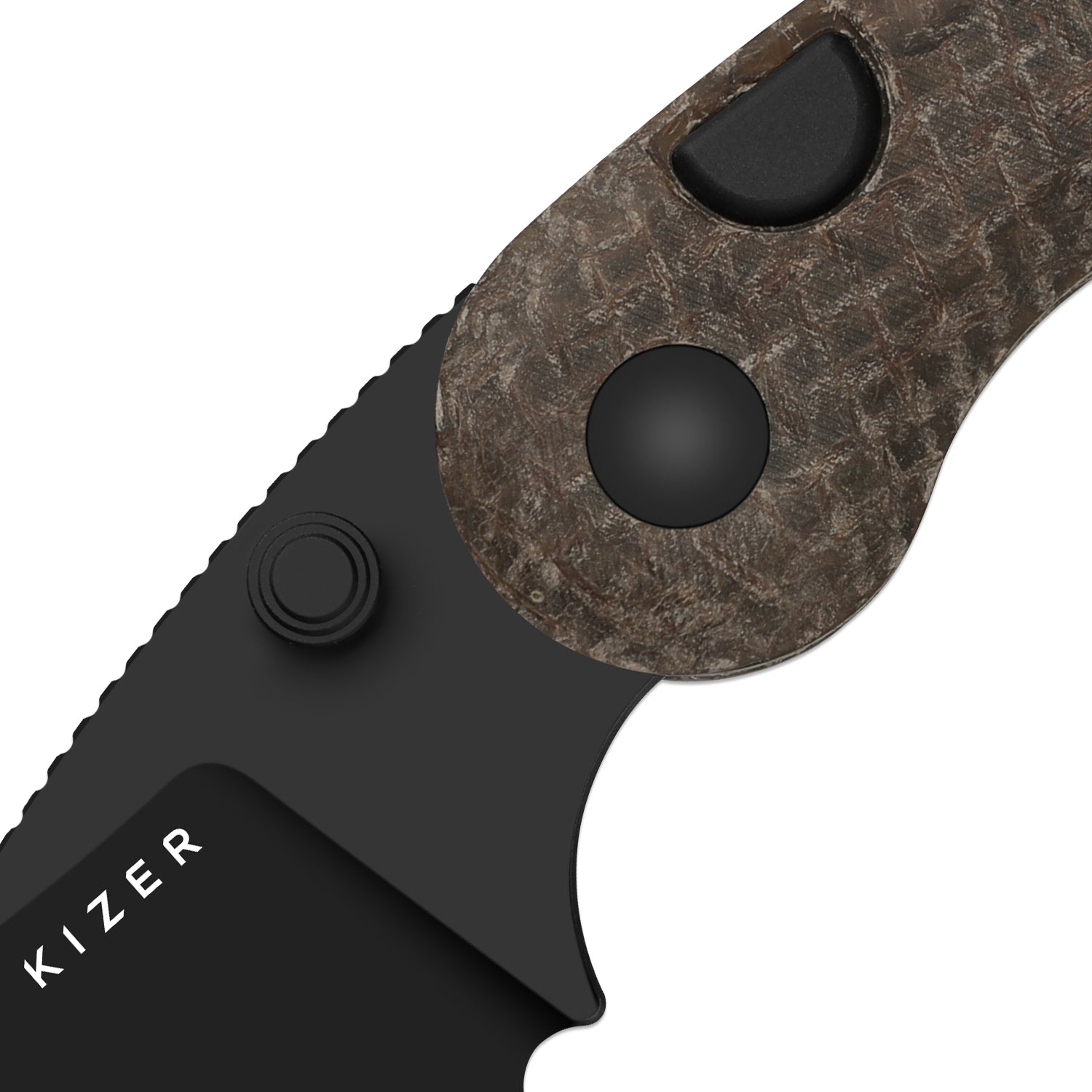 Microbe™ | GID Canvas Micarta Handle | Kizer Button Liner Lock™ | 14C28N | KizerV™ 2742A10