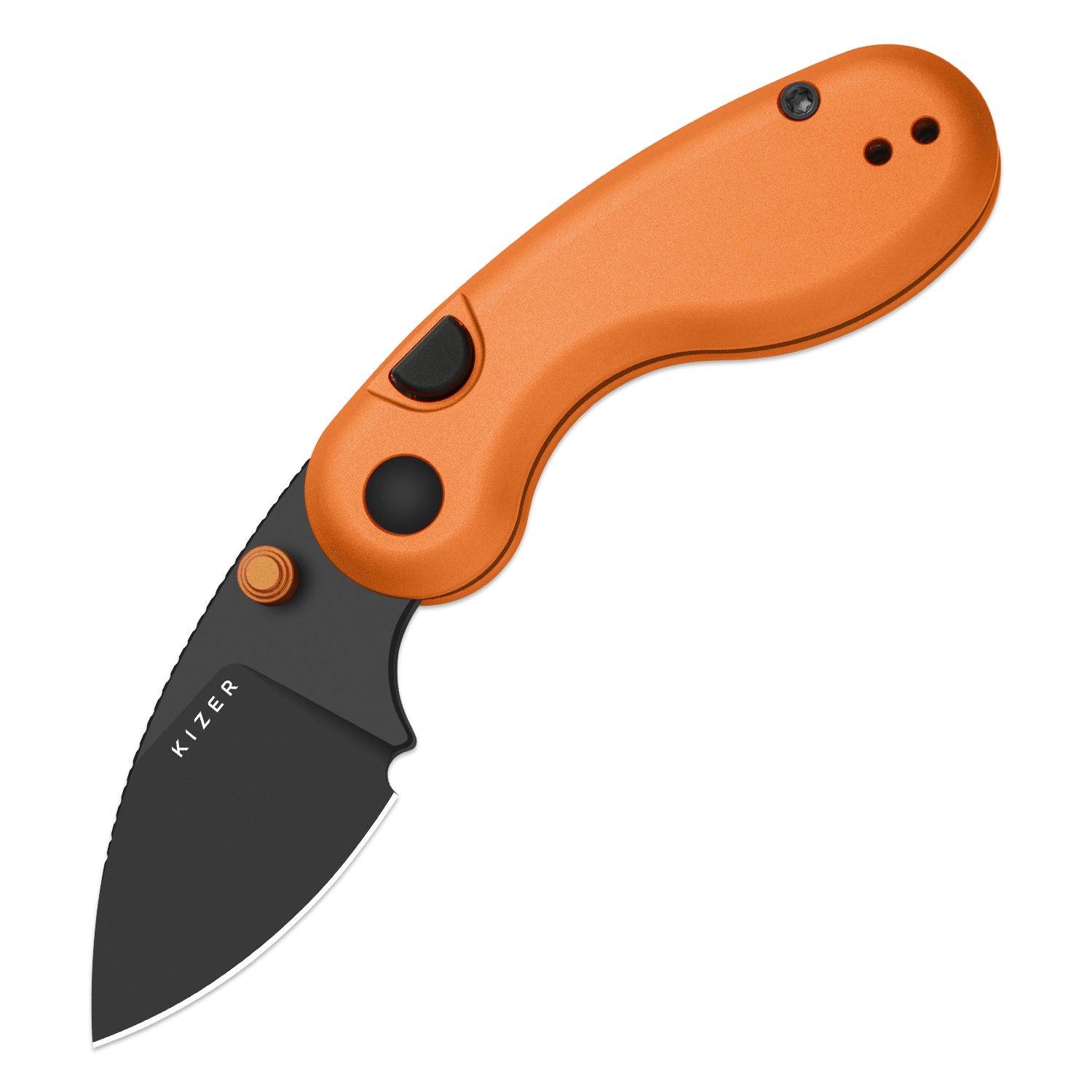 Microbe™ | Kizer Button Liner Lock™ | 14C28N | Aluminum | KizerV™ 2742A3