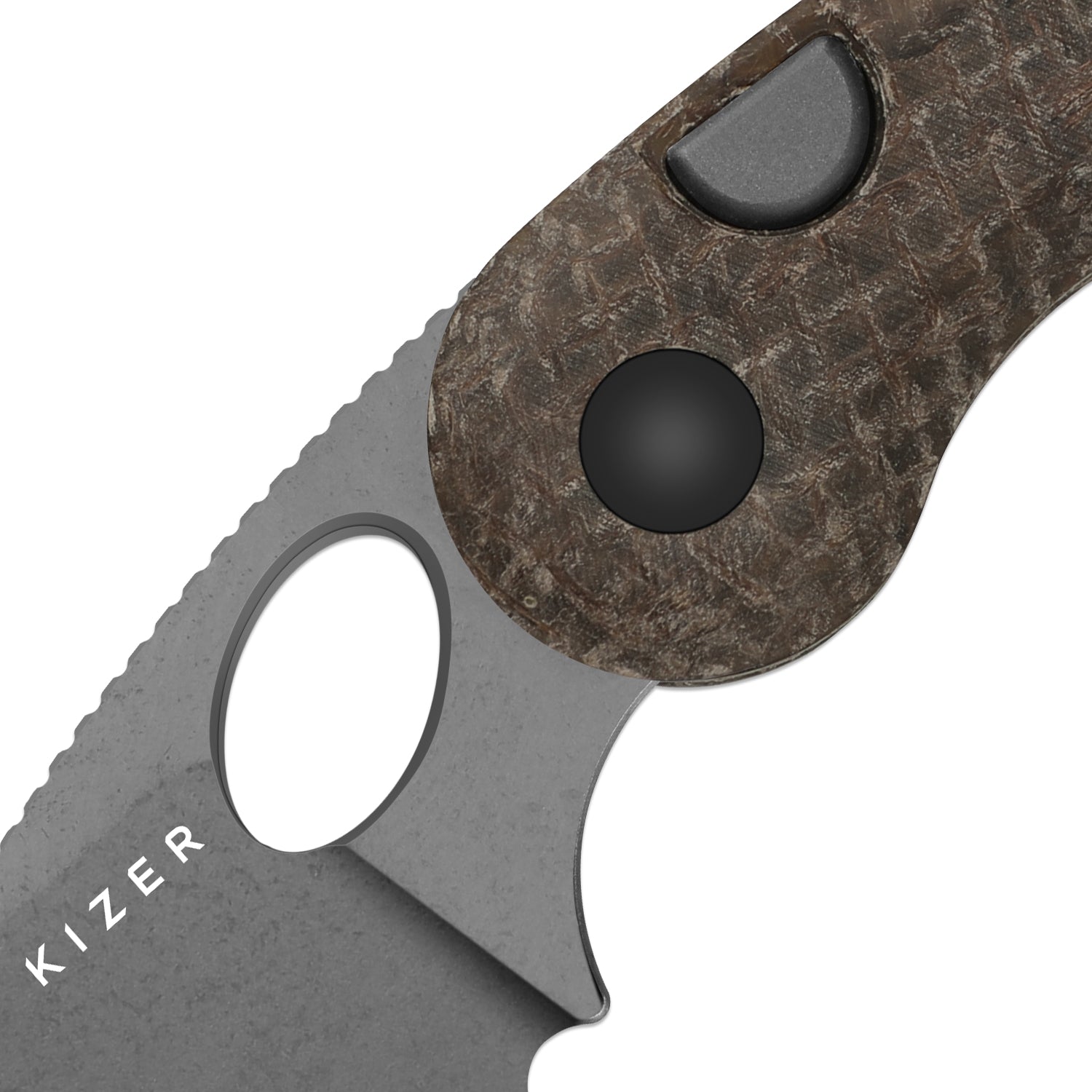 Microbe™ | GID Canvas Micarta Handle | Kizer Button Liner Lock™ | 14C28N | KizerV™ 2742A9
