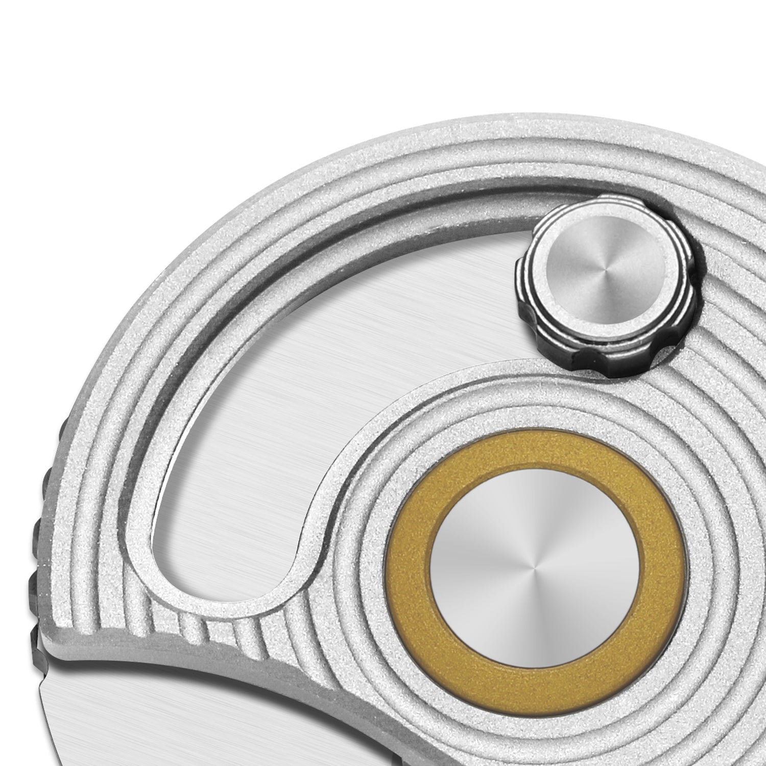 Snail-Trail | 5th Pocket Coin Knife | Detent Slip Joint | AEB-L | Matte Silver Aluminum Handle | Flat Grind | KizerV™ 2757A3