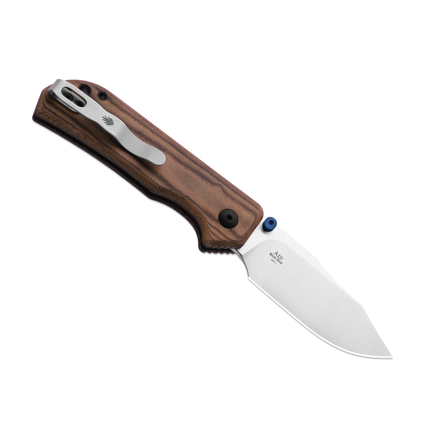 Nice Guy | Clip Point | AEB-L + Satin | Norplex UltreX™ Micarta | KizerV™ 3011BCA1
