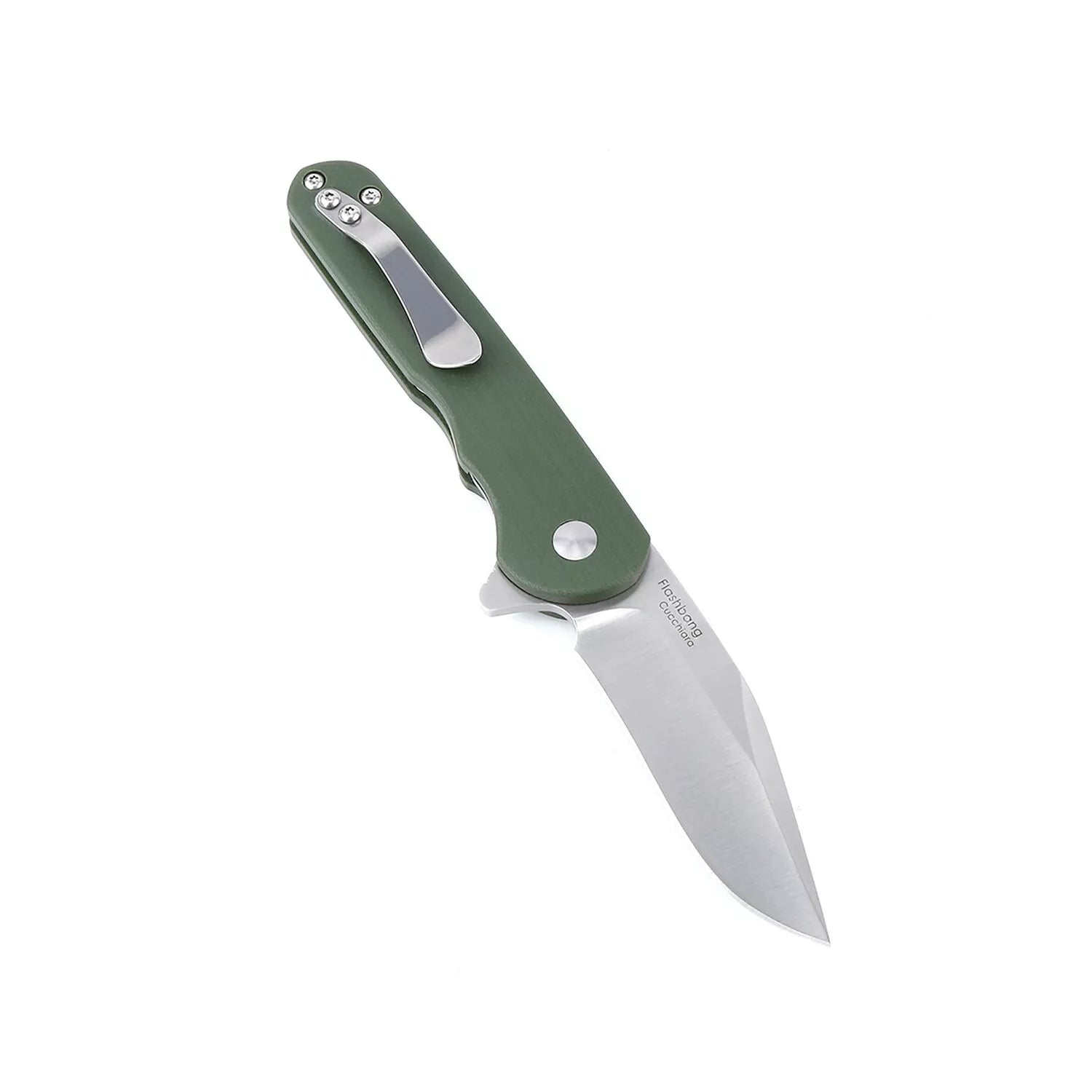 Kizer Flashbang Flipper Knife N690 Satin Blade G10 Handle V3454N2