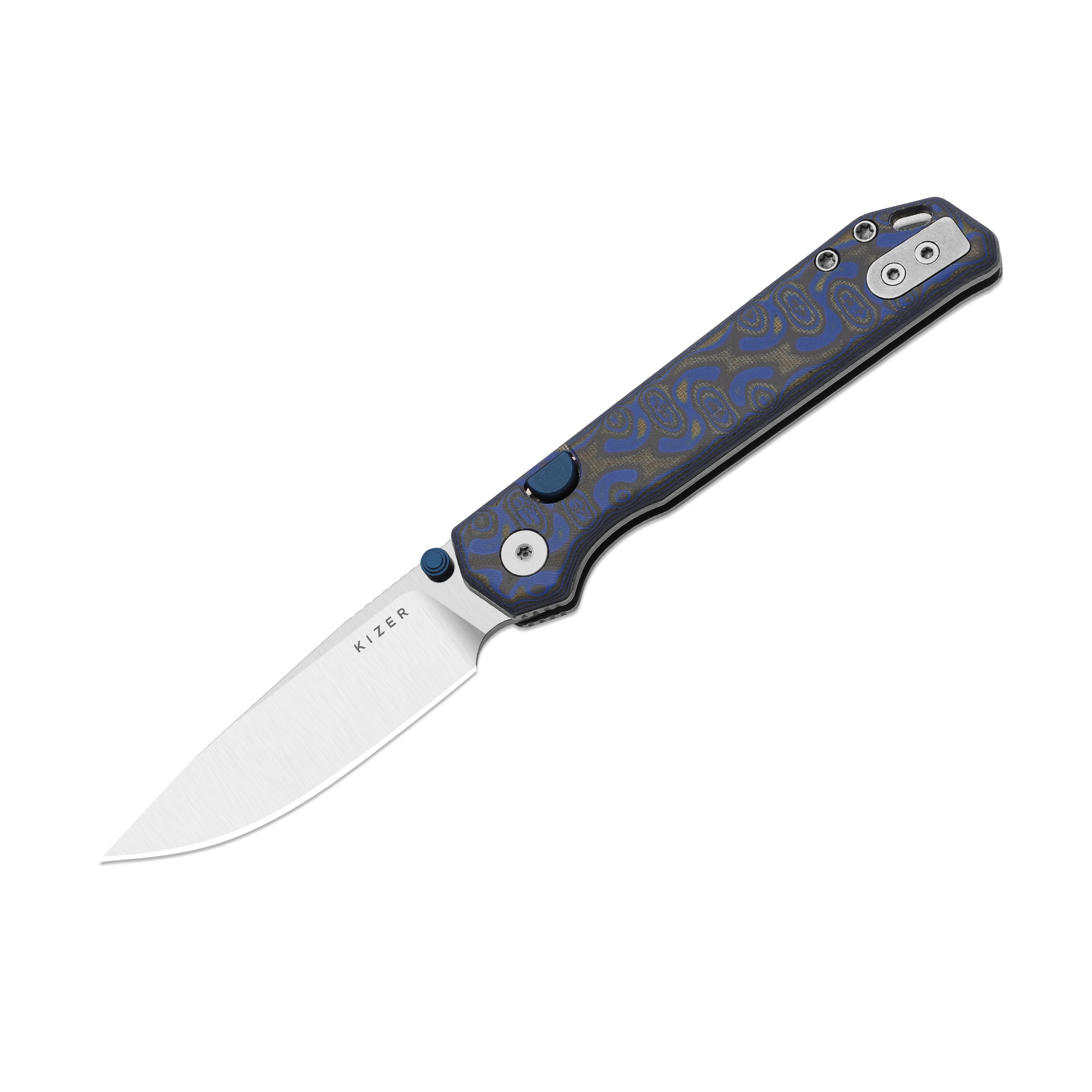 Begleiter 2.9 | Kizer Button Liner Lock™ | Vortex Pattern Micarta | BD1N | KizerV™ 3458.2BDA1