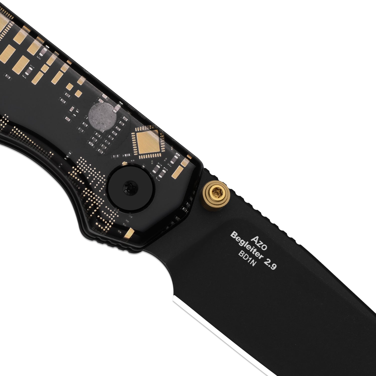 Begleiter 2.9 | Kizer Button Liner Lock™ | BD1N | Resin & PCB | Satin Finish | KizerV™ 3458.2BDA3