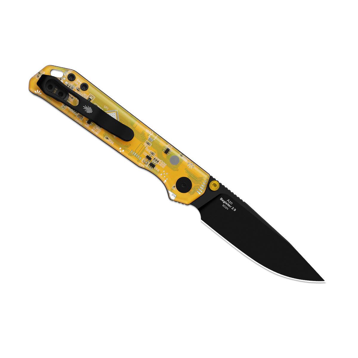 Begleiter PCB | Kizer Button Liner Lock™ | BD1N | Resin & PCB | Black PVD Coating | KizerV™ 3458.2BDA7