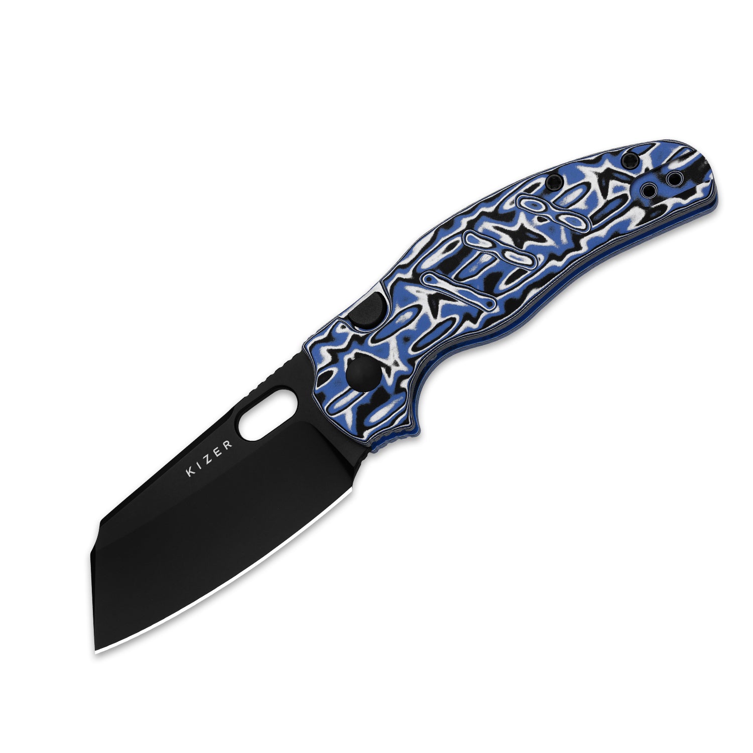Sheepdog® C01C 2.9 BS | Kizer Button Liner Lock™ | Nitro-V | Vortex Pattern Micarta | PVD Coating | KizerV™ 3488.29BSA1