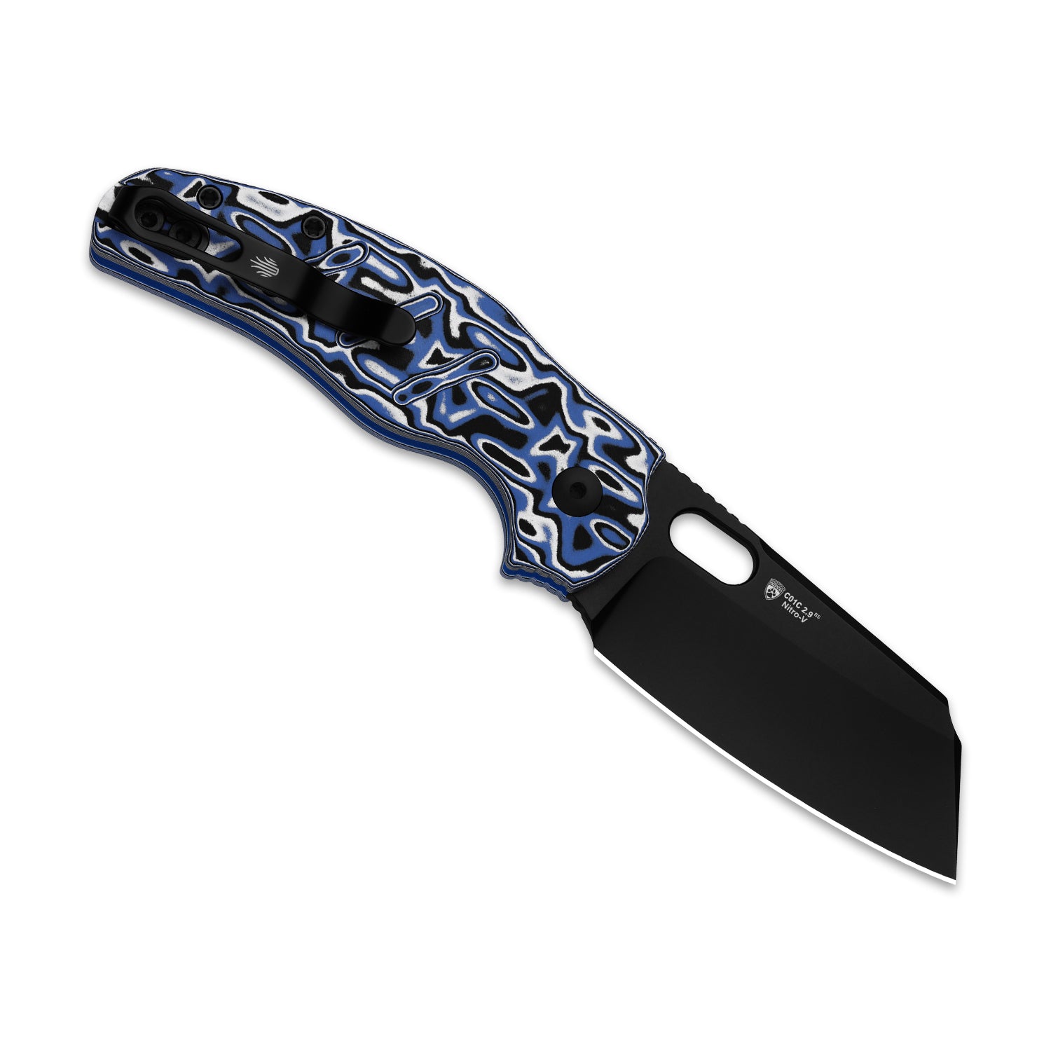 Sheepdog® C01C 2.9 BS | Kizer Button Liner Lock™ | Nitro-V | Vortex Pattern Micarta | PVD Coating | KizerV™ 3488.29BSA1