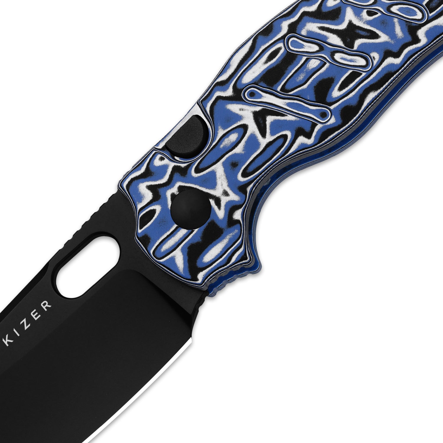 Sheepdog® C01C 2.9 BS | Kizer Button Liner Lock™ | Nitro-V | Vortex Pattern Micarta | PVD Coating | KizerV™ 3488.29BSA1