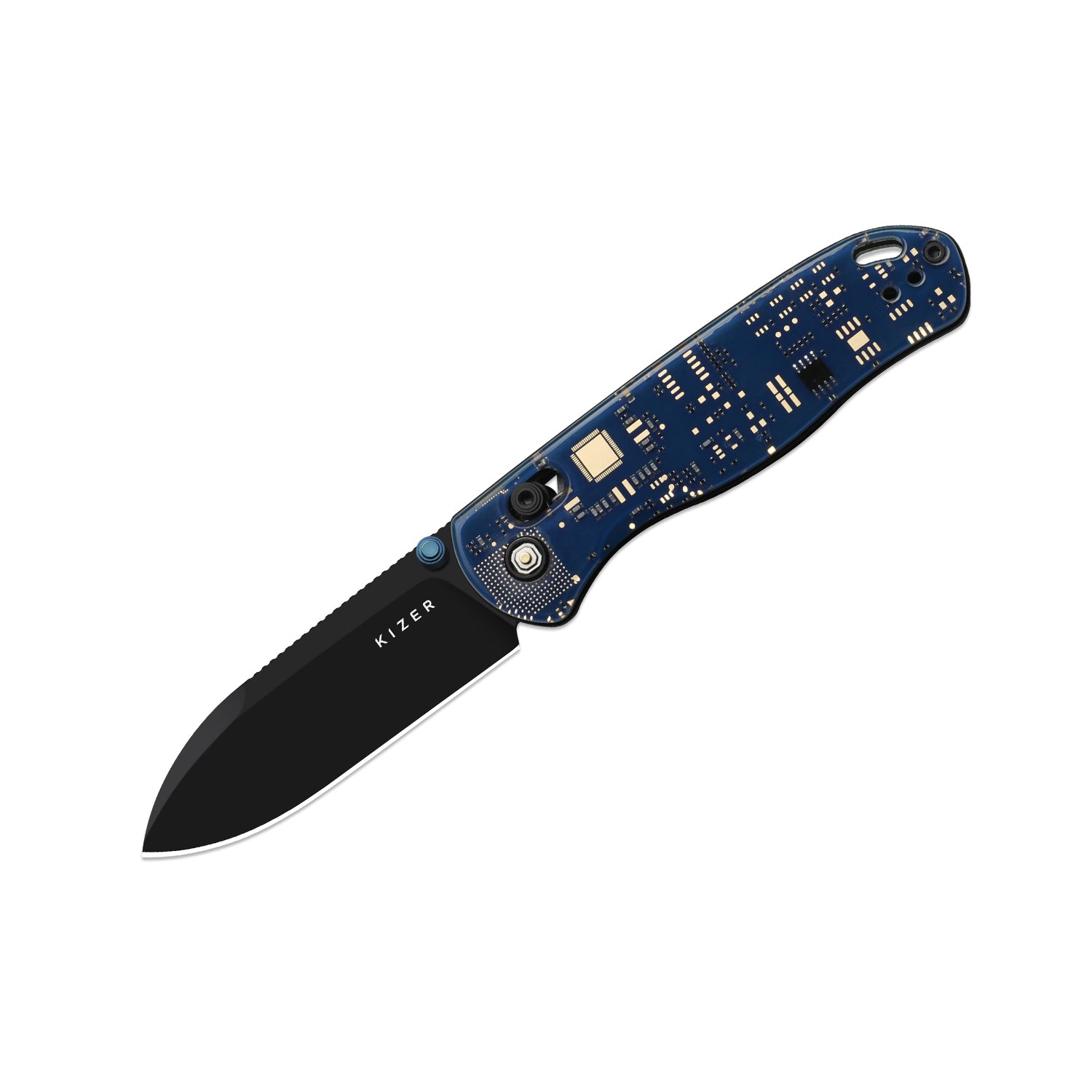 Drop Bear® PCB | Kizer Clutch Lock™ | 154CM | Resin & PCB | Black PVD Coating | KizerV™ 3619A22