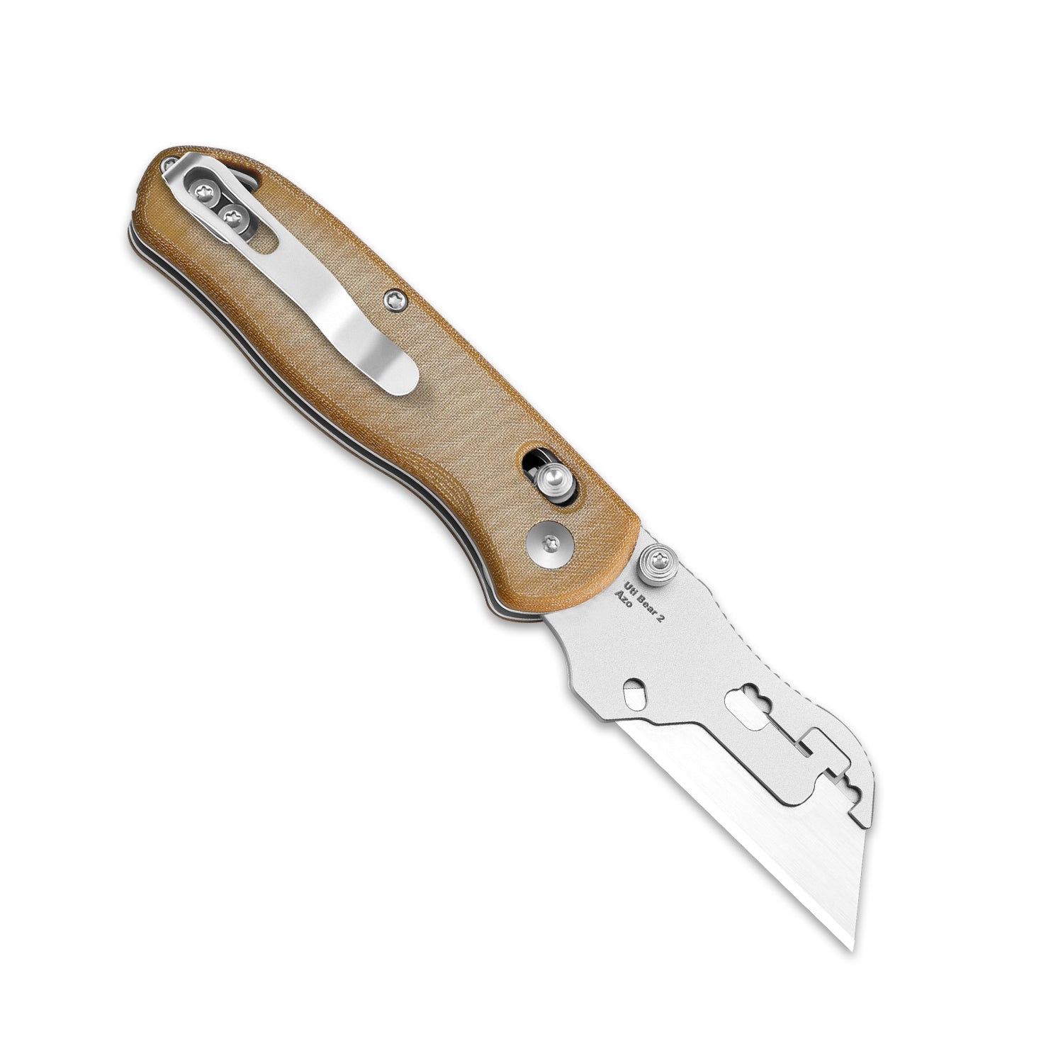 Drop Bear® Utility | Kizer Clutch Lock™ | Uti BEAR 2 | SK5 & 50Cr15MoV | Micarta | KizerV™ 3619JA7