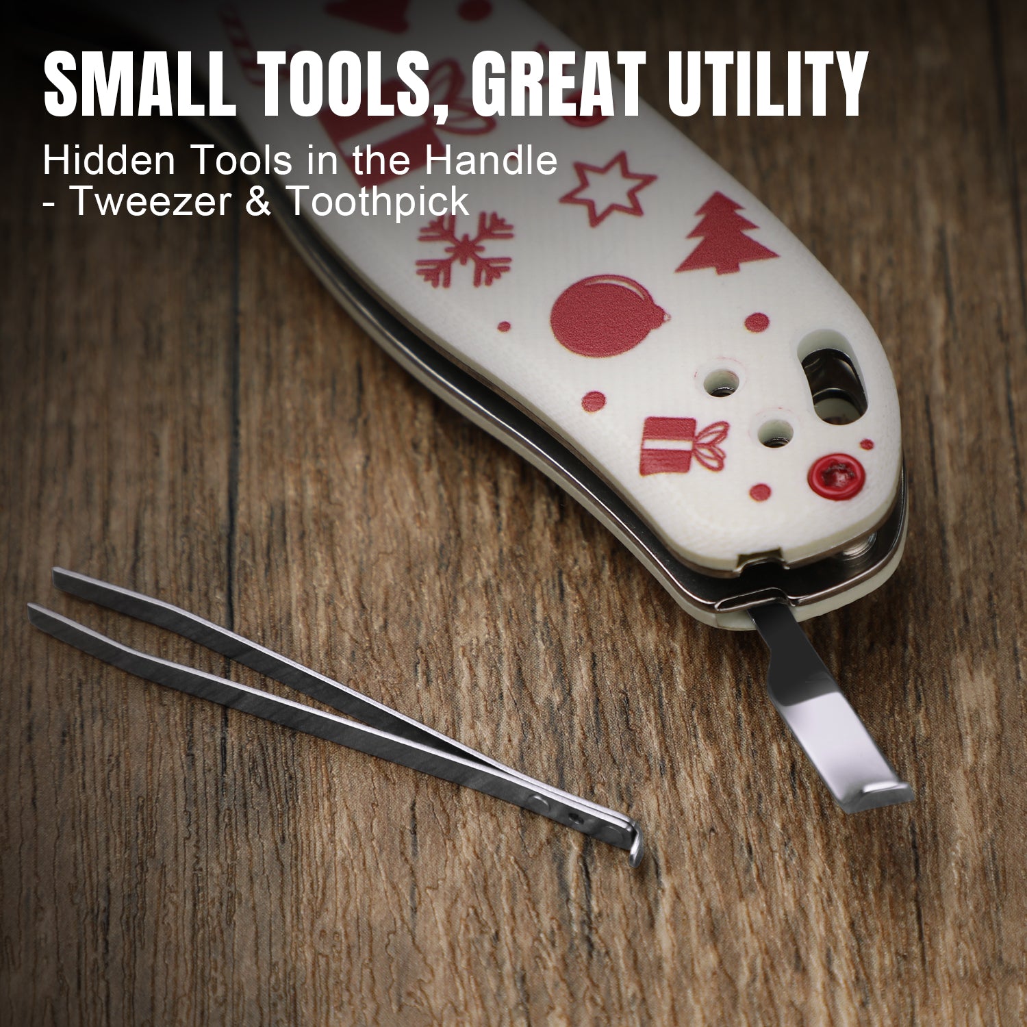 Christmas | Uti BEAR 2 | 5CR15MOV | G10 | Dropbear® Utility Knives | V3619JMC2 | Limited