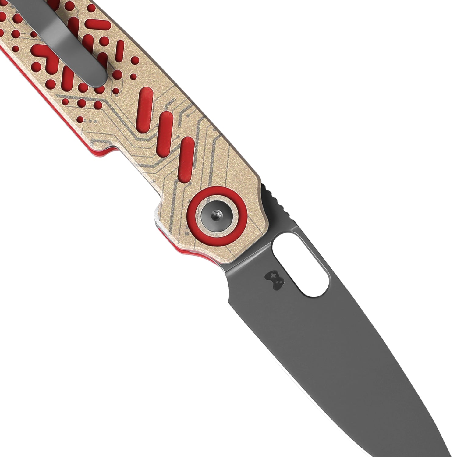 Varatas | Nitro-V | Red&White G10 Handle | KizerV™ 3637A3