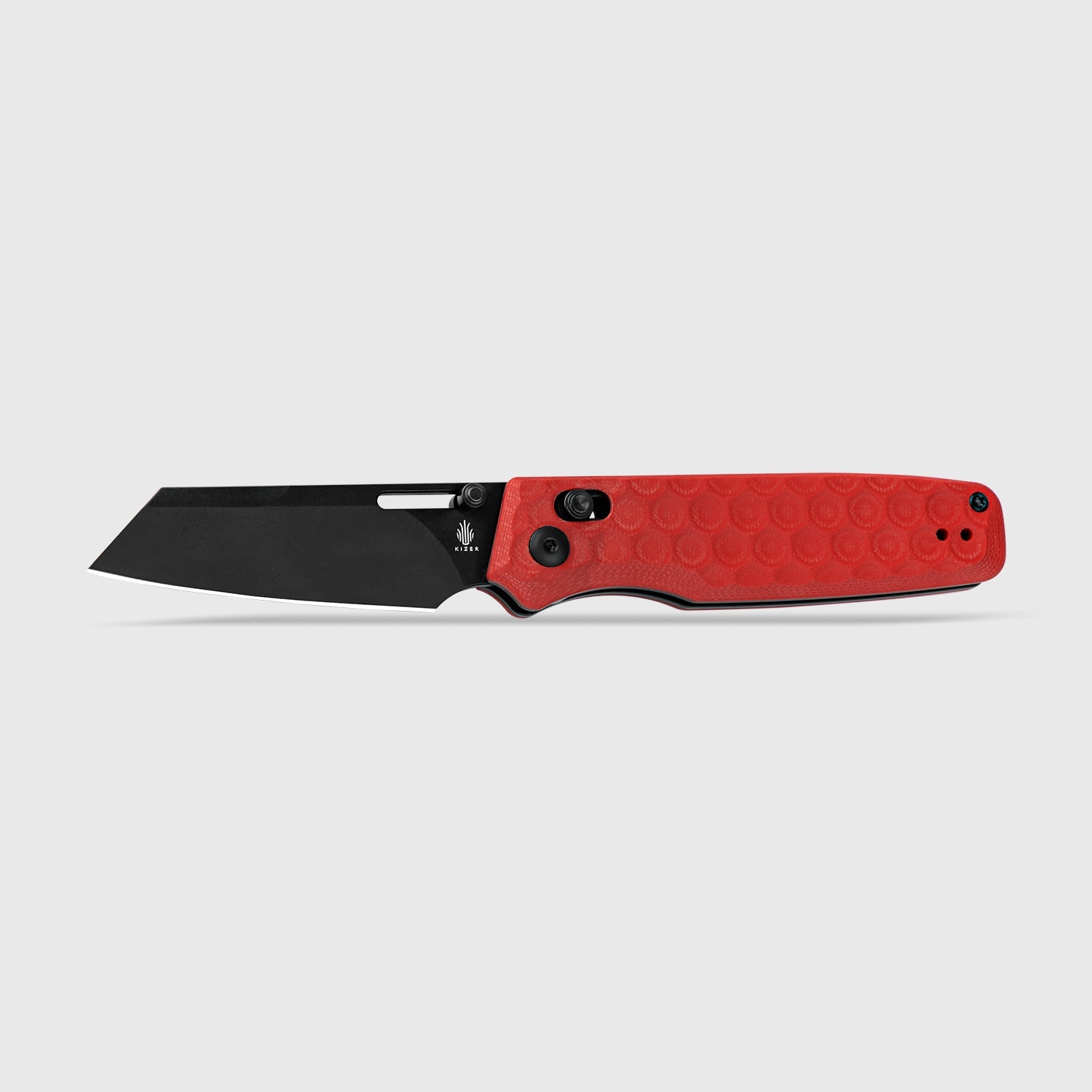 Task 3.04 inch NitroV Blade Clutch Lock Red G10 Handle V3641A2-Kizer