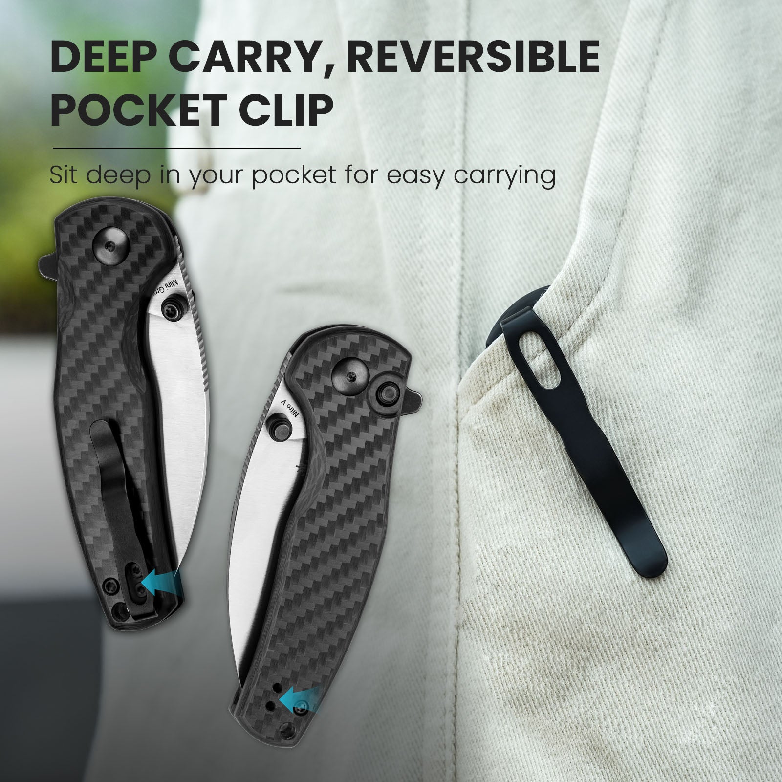 Mini Grouper | Nitro V | G10 Carbon Fiber | V3669A1