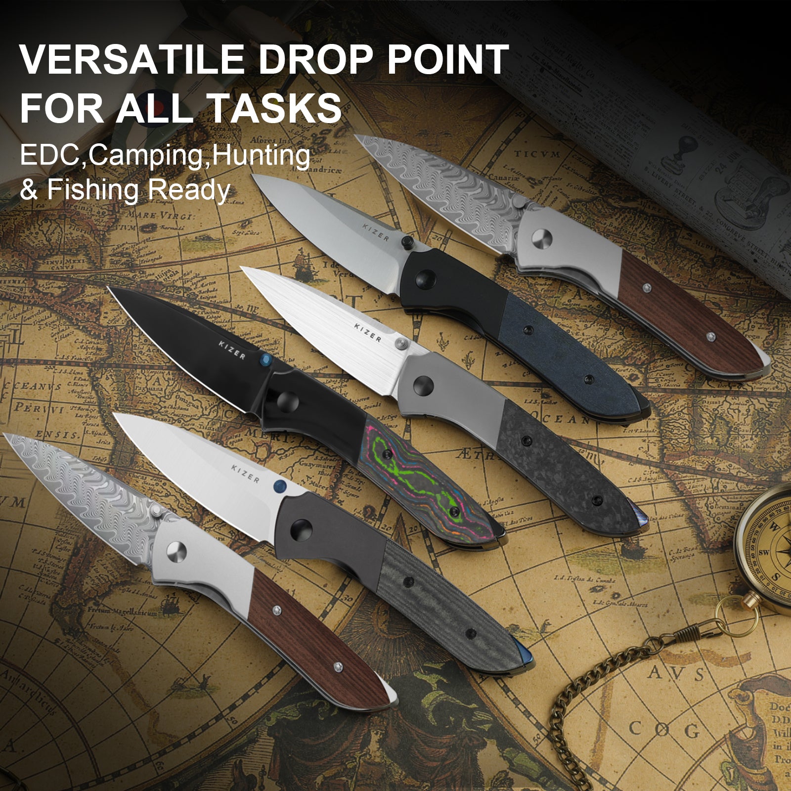 Spitfire | 14C28N | Aluminum + Micarta | V3690A1