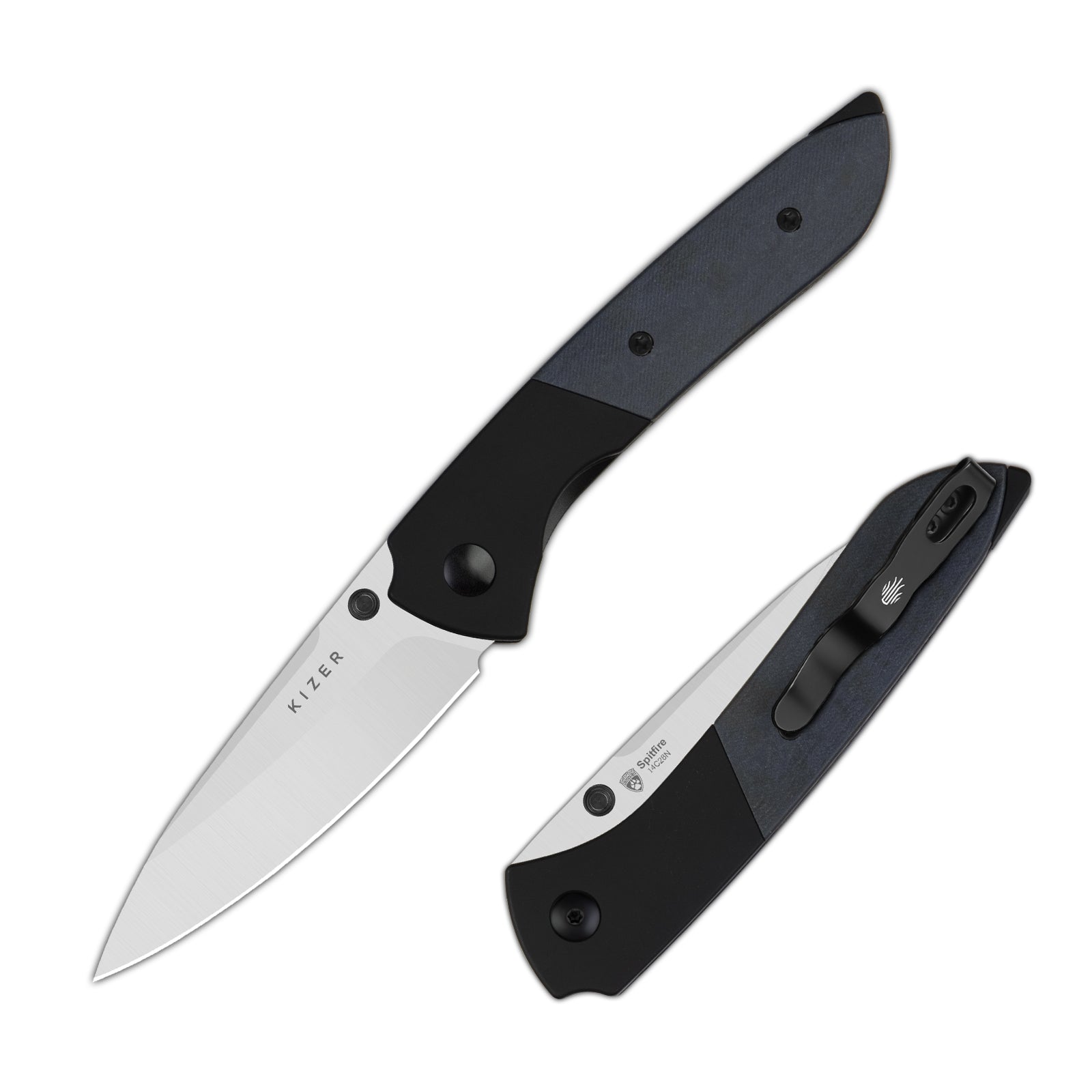 Spitfire 3.13 inch 14C28N Aluminum & Richlite (Blue Canyon
