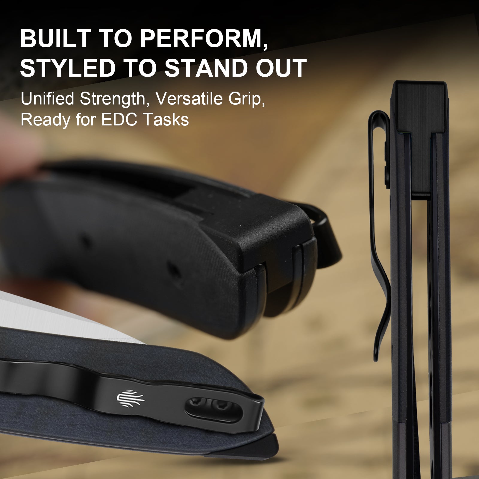 Spitfire | 14C28N | Aluminum & Richlite (Blue Canyon) | KizerV™ 3690A2