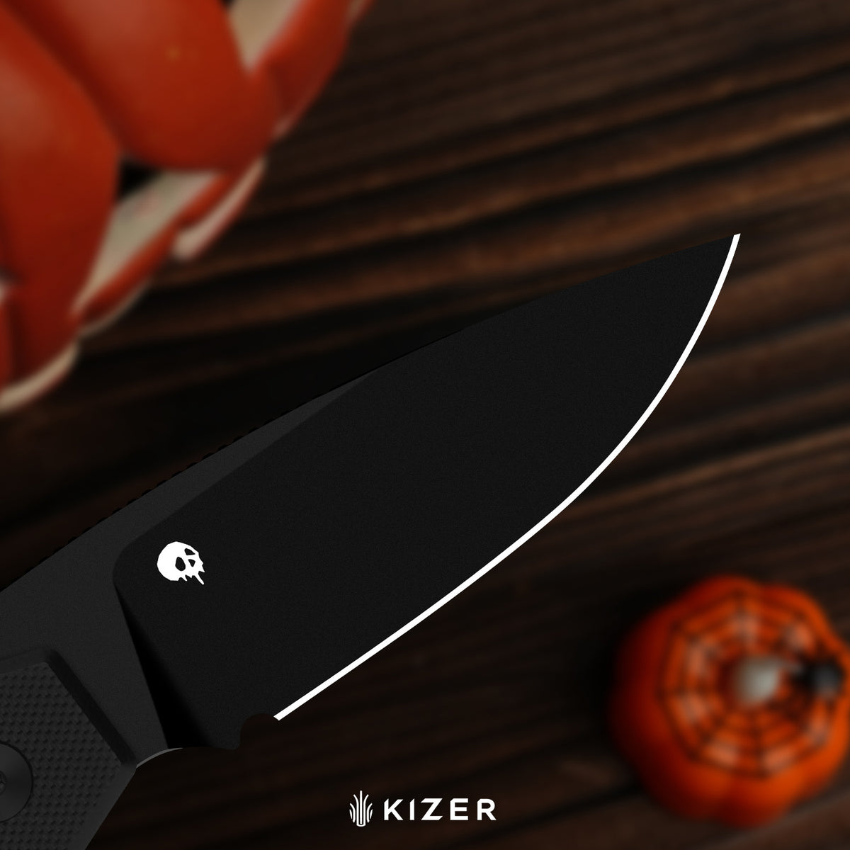 Halloween | Tomb | Nitro-V | Classic G10 Handle with GID G10 Handle | KizerV™ 3692HW2 | Halloween Special Edition