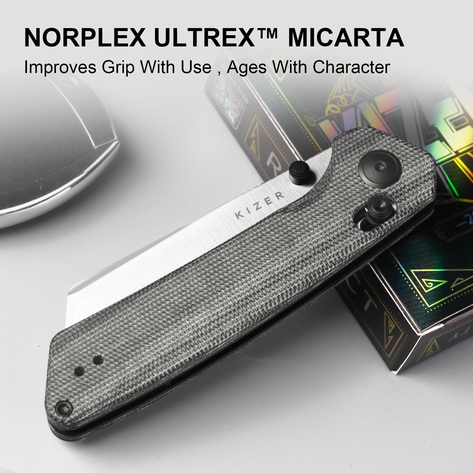 Madrac | Kizer Clutch Lock™ | Norplex UltreX™ Micarta | Nitro-V | KizerV™ 3693A3
