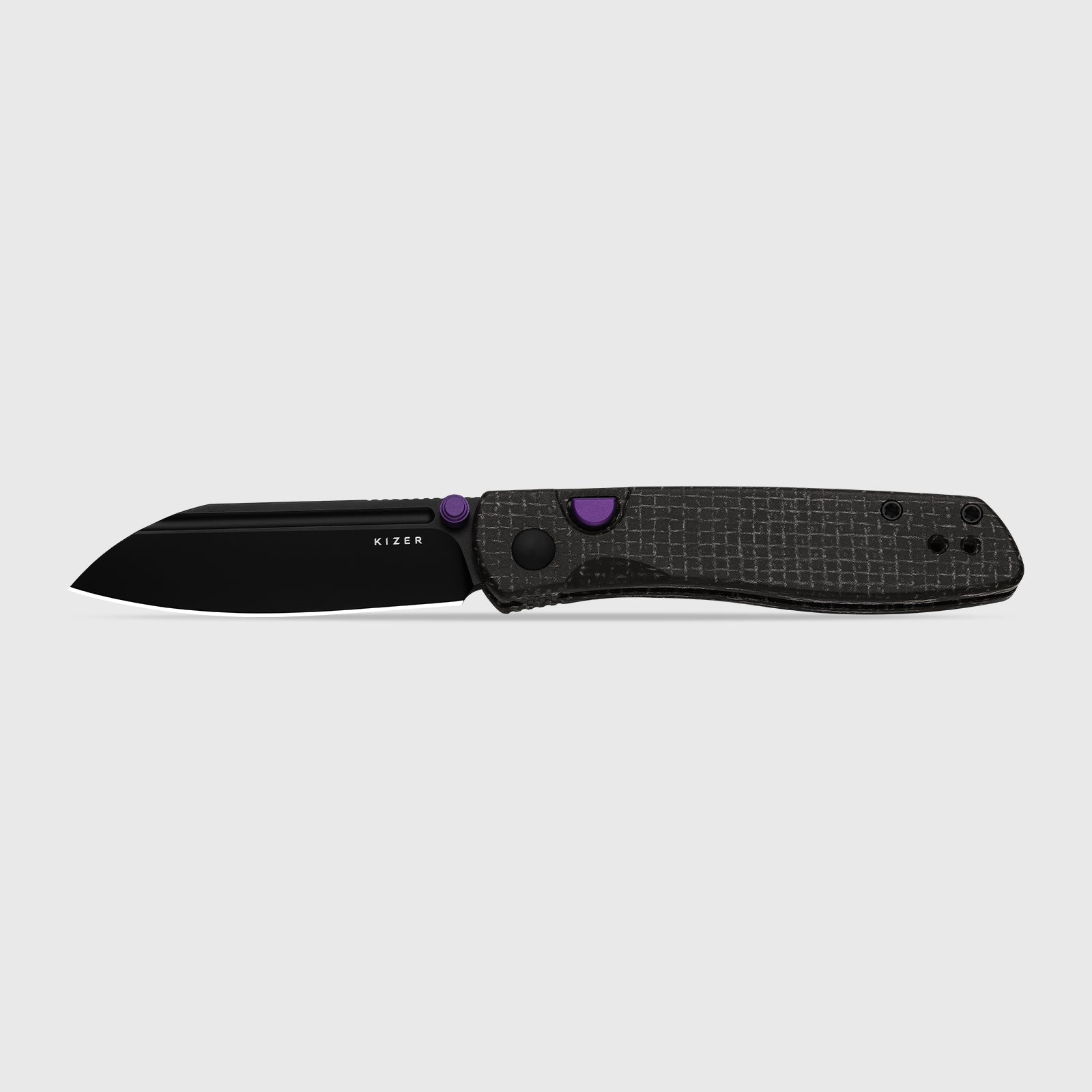 Renissance | Kizer Button Liner Lock™ | Micarta | N690 Black PVD Coati