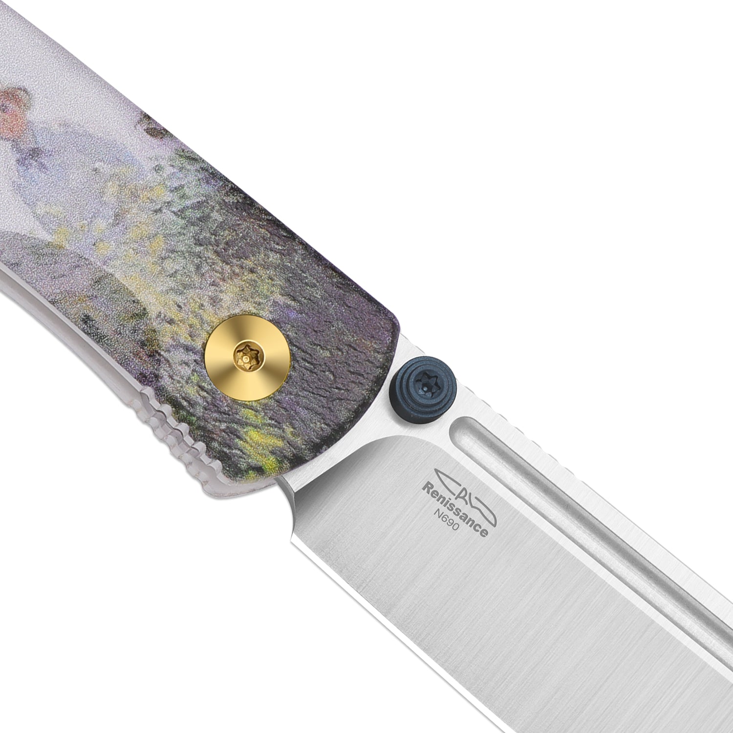 Renissance | Kizer Button Liner Lock™ | G10 | N690 + Satin | KizerV™ 3698A6