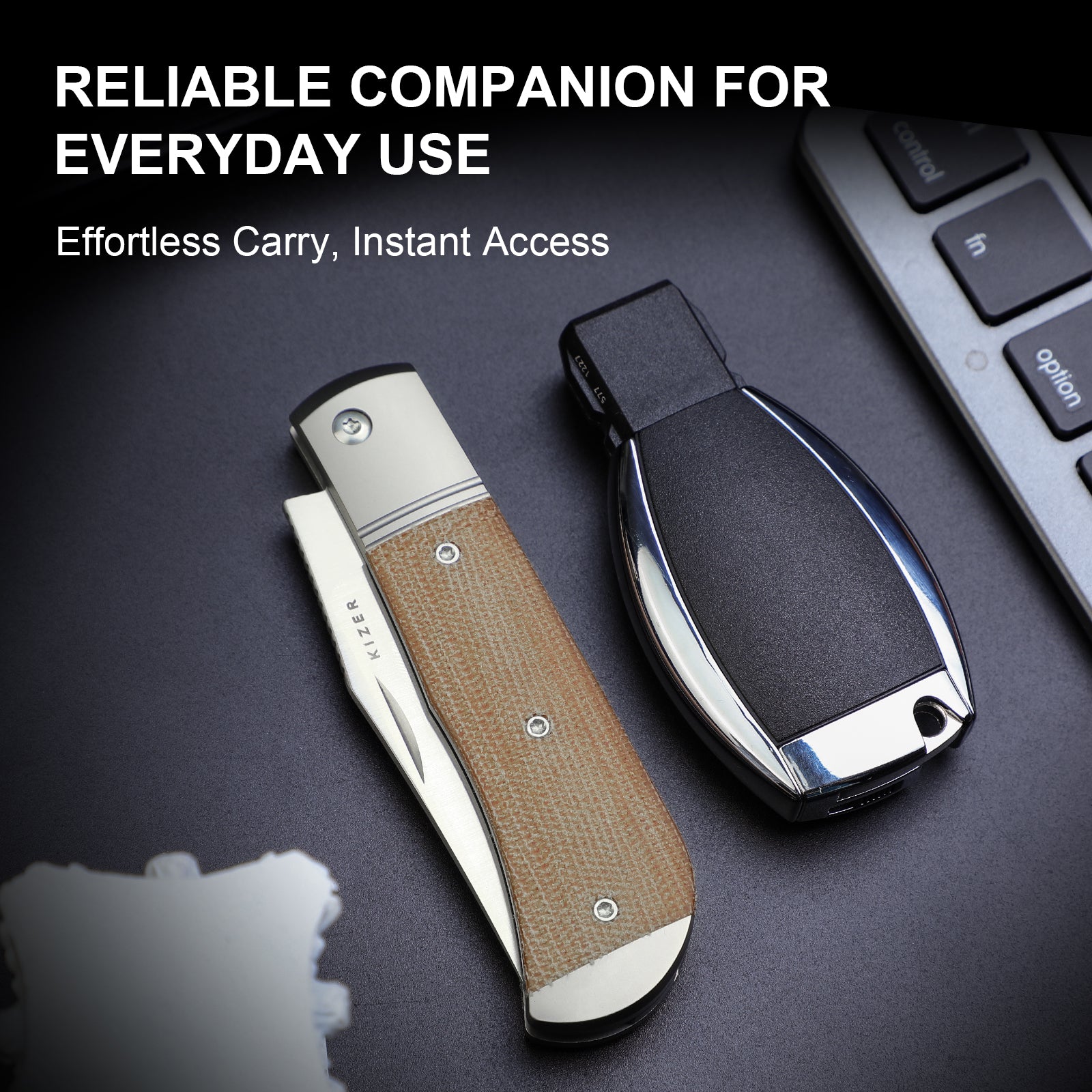 Trestle | 14C28N | Titanium & Micarta | V3761A1