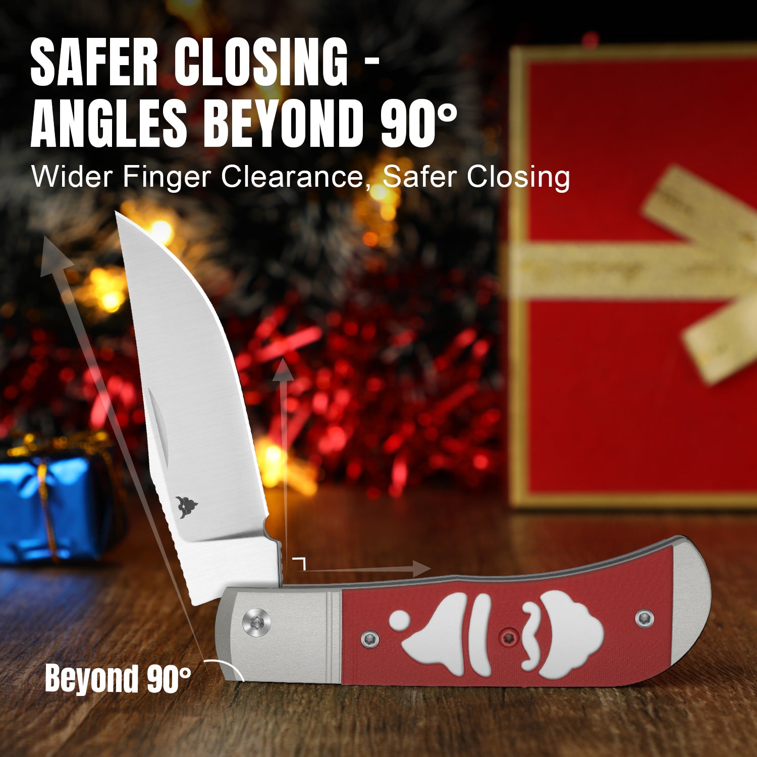 Christmas | Trestle | 14C28N | Aluminum & G10 | KizerV™ 3761MC1 | Limited