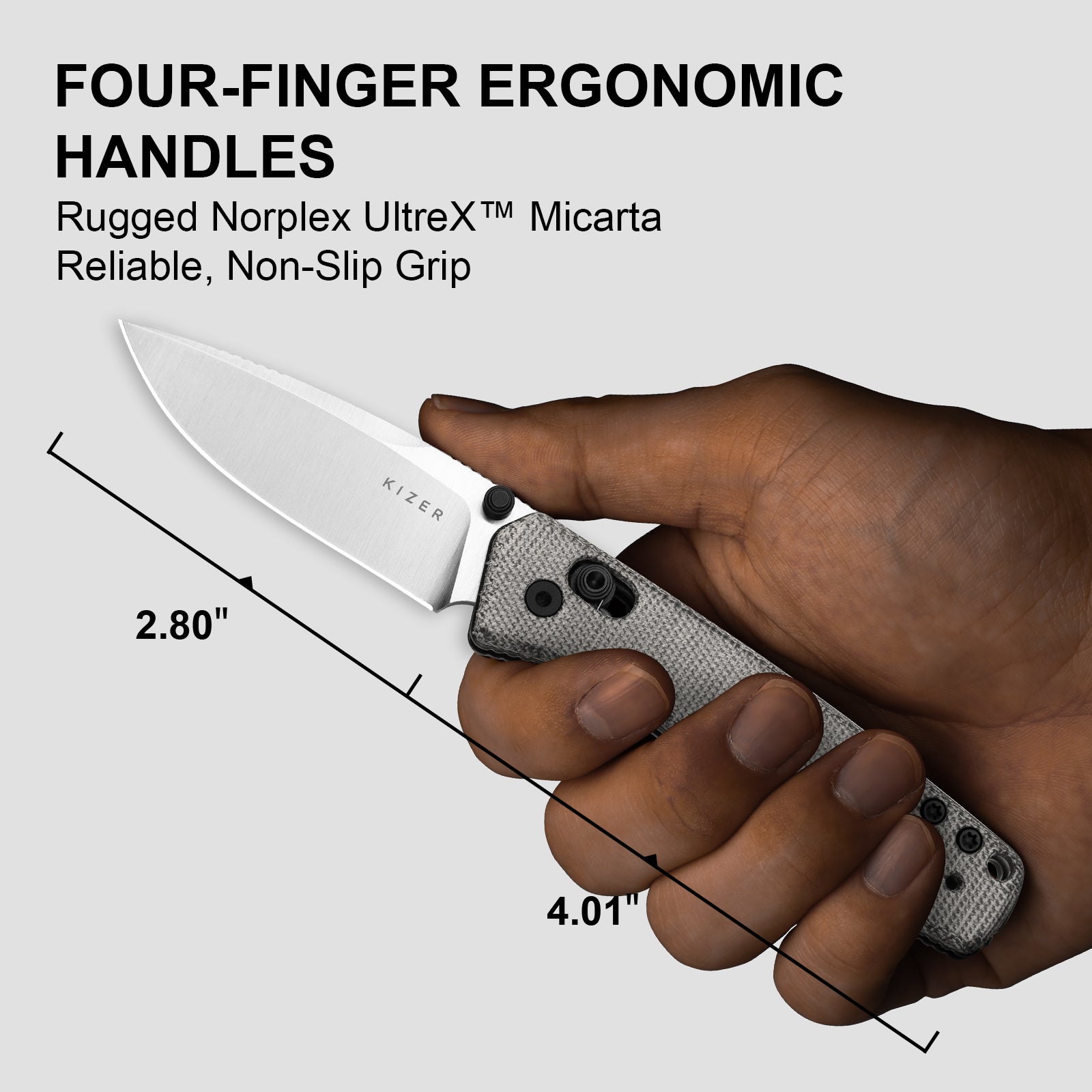 Aegis | Kizer Clutch Lock™ | Norplex UltreX™ Micarta | AEB-L | KizerV™ 3774A1