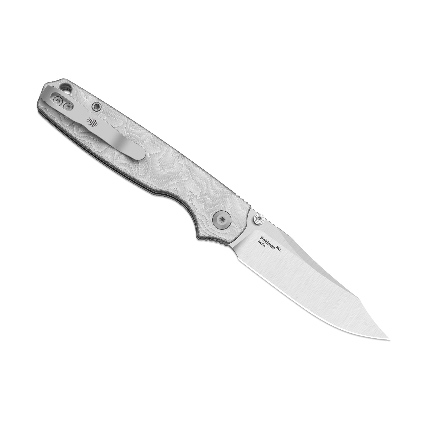 Pokiman BLL | Kizer Button Liner Lock™ | AEB-L | Aluminum Foil G10 Handle | KizerV™ 3789BCA1