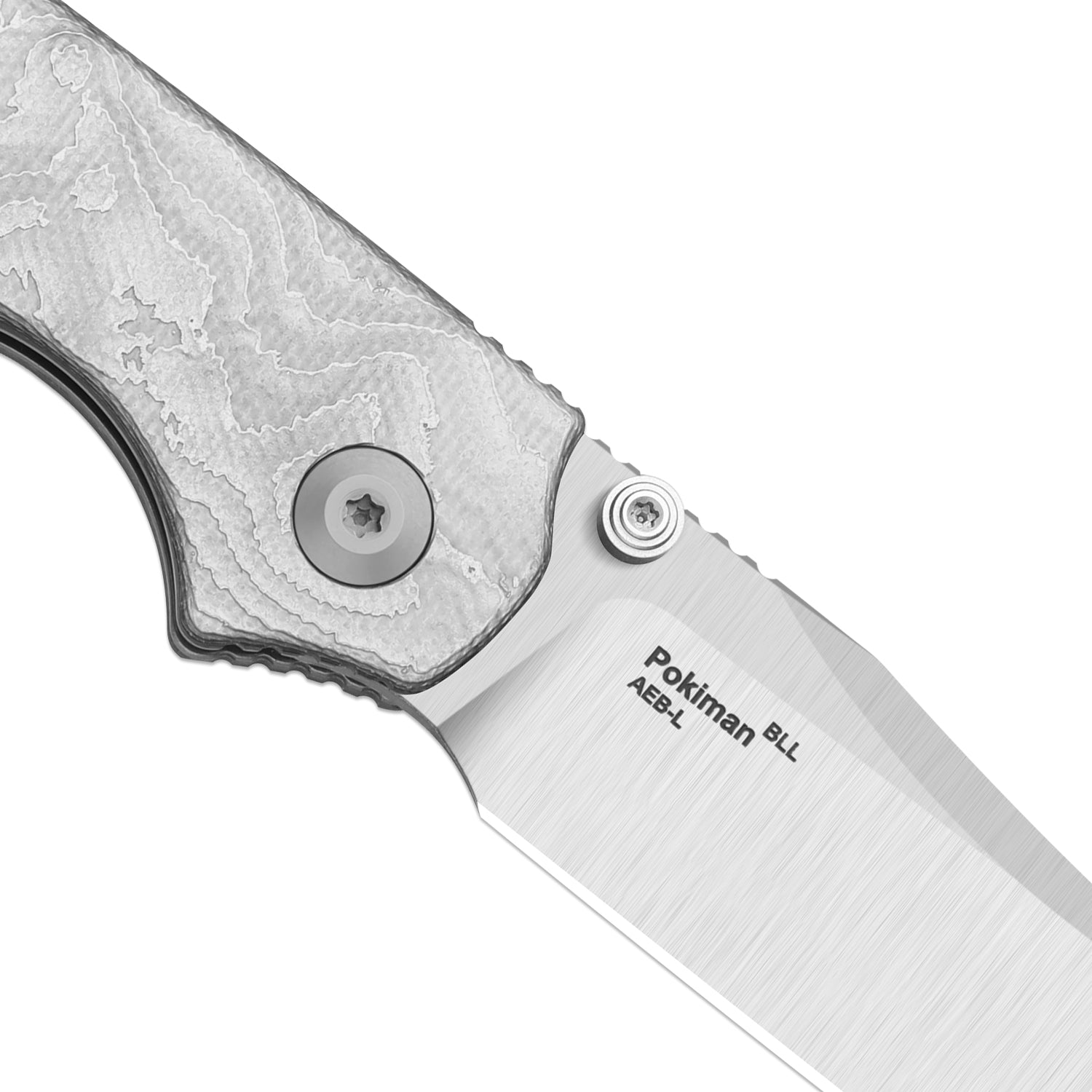 Pokiman BLL | Kizer Button Liner Lock™ | AEB-L | Aluminum Foil G10 Handle | KizerV™ 3789BCA1