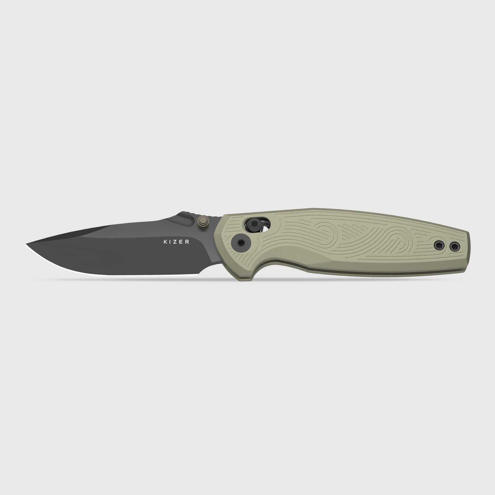 Khamsin | Kizer Clutch Lock™ | Nitro-V | Sandstorm Aluminum | Satin Fi