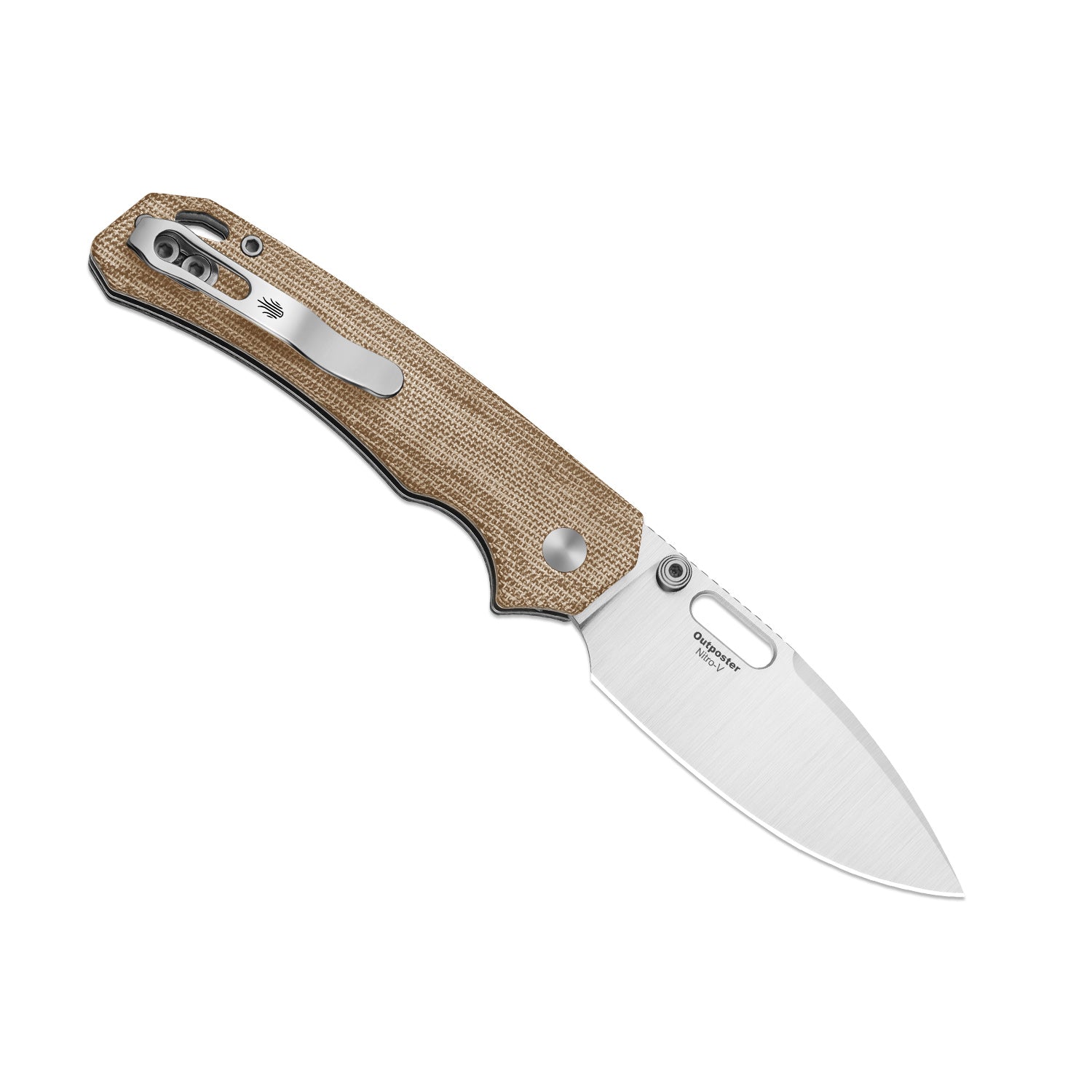 Outposter | Kizer Button Liner Lock™ | Norplex UltreX™ Micarta | Nitro-V + Satin | KizerV™ 3802BDA1