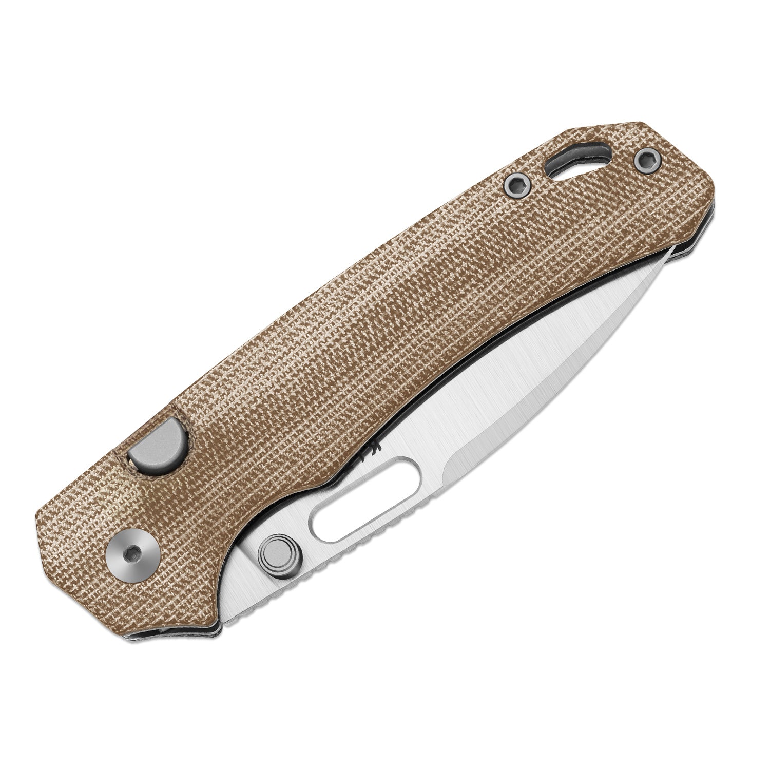 Outposter | Kizer Button Liner Lock™ | Norplex UltreX™ Micarta | Nitro-V + Satin | KizerV™ 3802BDA1