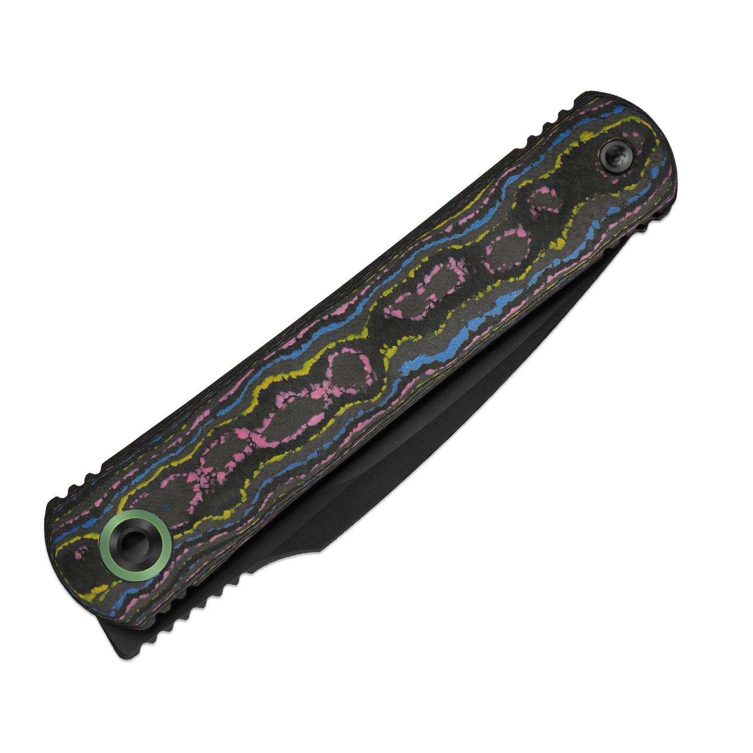 Feist 3 | CPM S90V + Matte DLC Ultra | Hawkbill | Titanium (Matte DLC Ultra) & CamoCarbon Ultimate Warrior | KizerX™ 3499.3A3