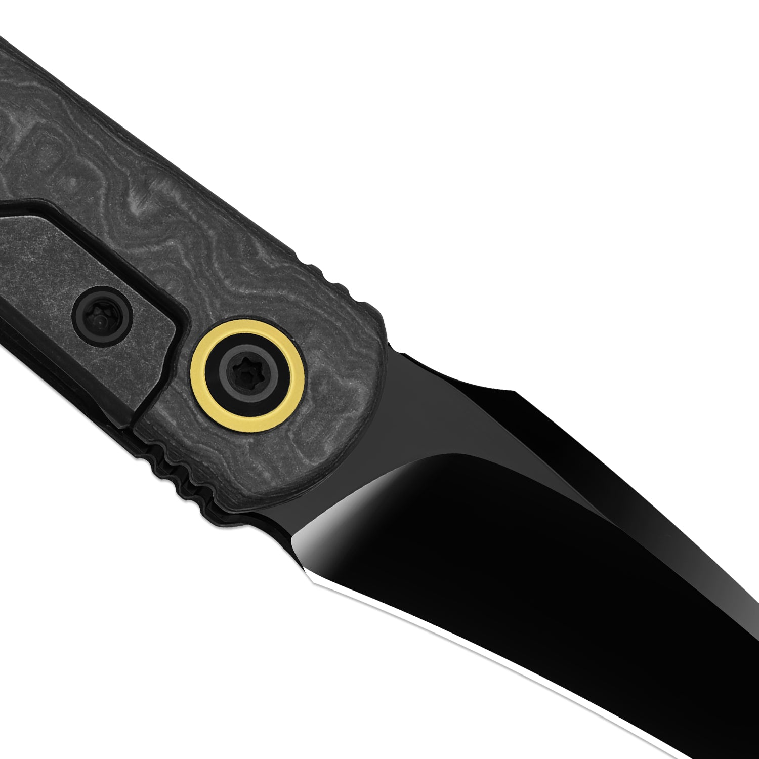 Feist 3 | CPM S90V + Polished DLC Ultra | Titanium (Matte DLC Ultra) & KizerNova™ Quartz | Hawkbill | KizerX™ 3499.3A8