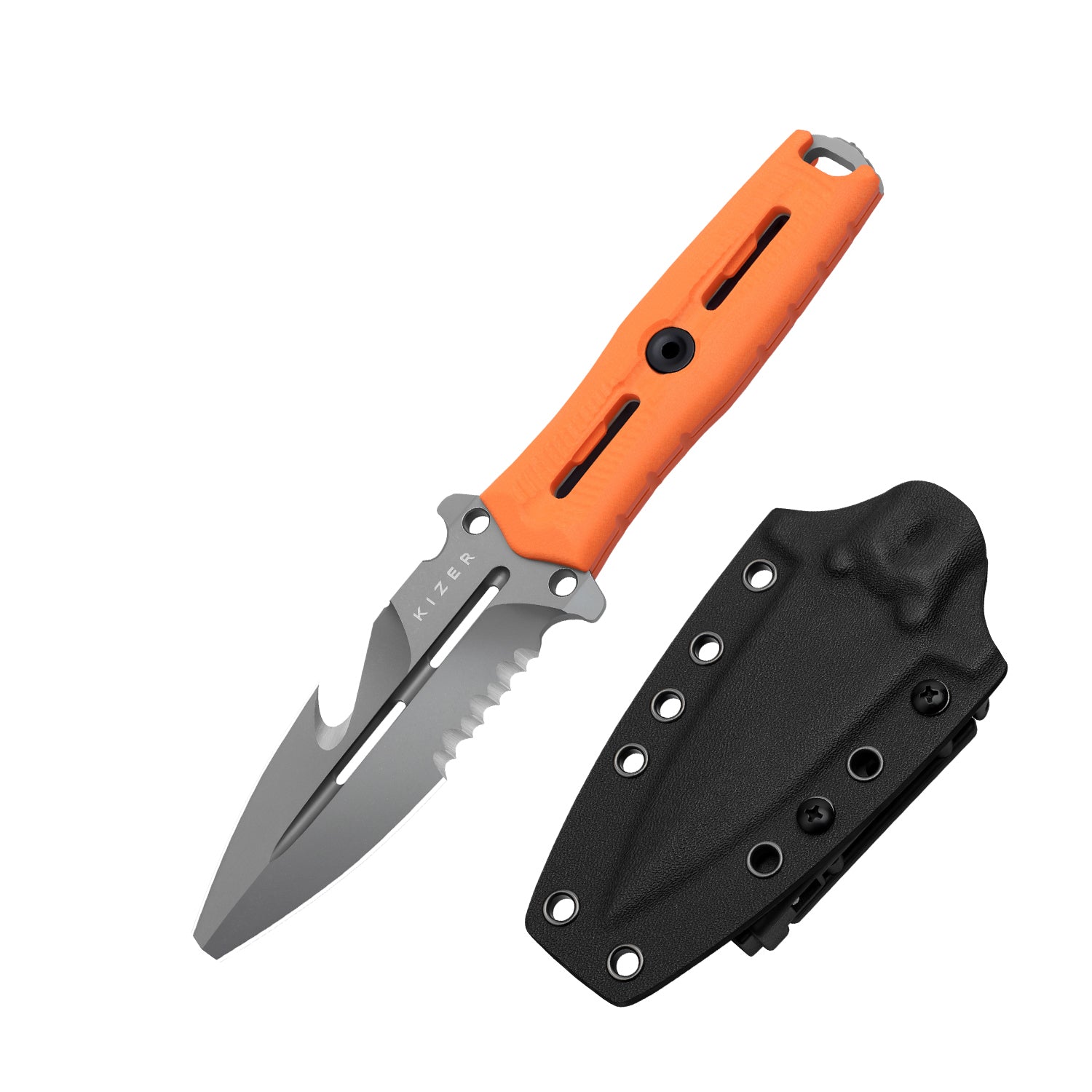 NORCROSS 3.73 inch Nitro-V Orange G10 ZX-FB01A6-Kizer