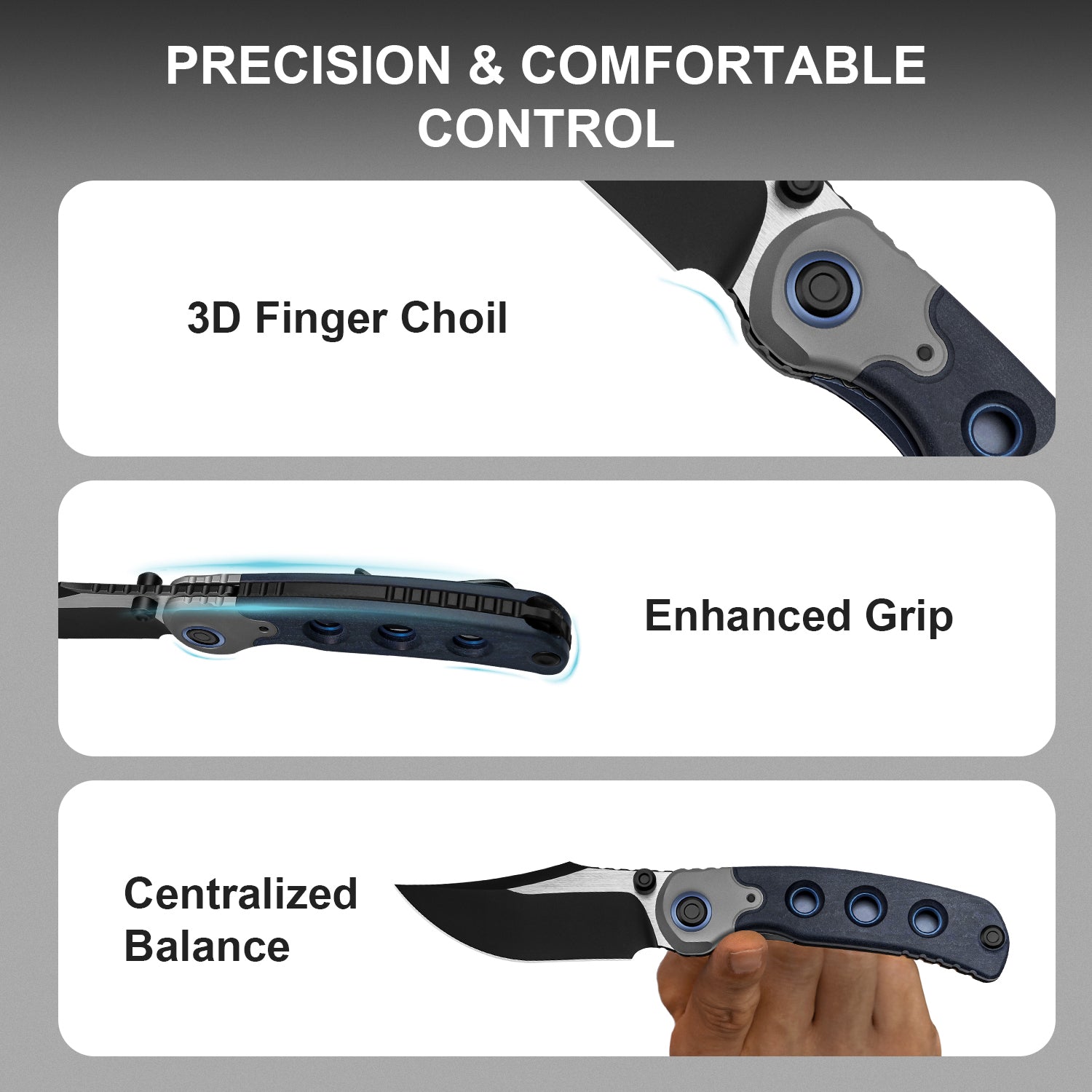 PIONEER | S35VN | Blue Canyon & Titanium | ZX-FK03A2 | KIZERX®