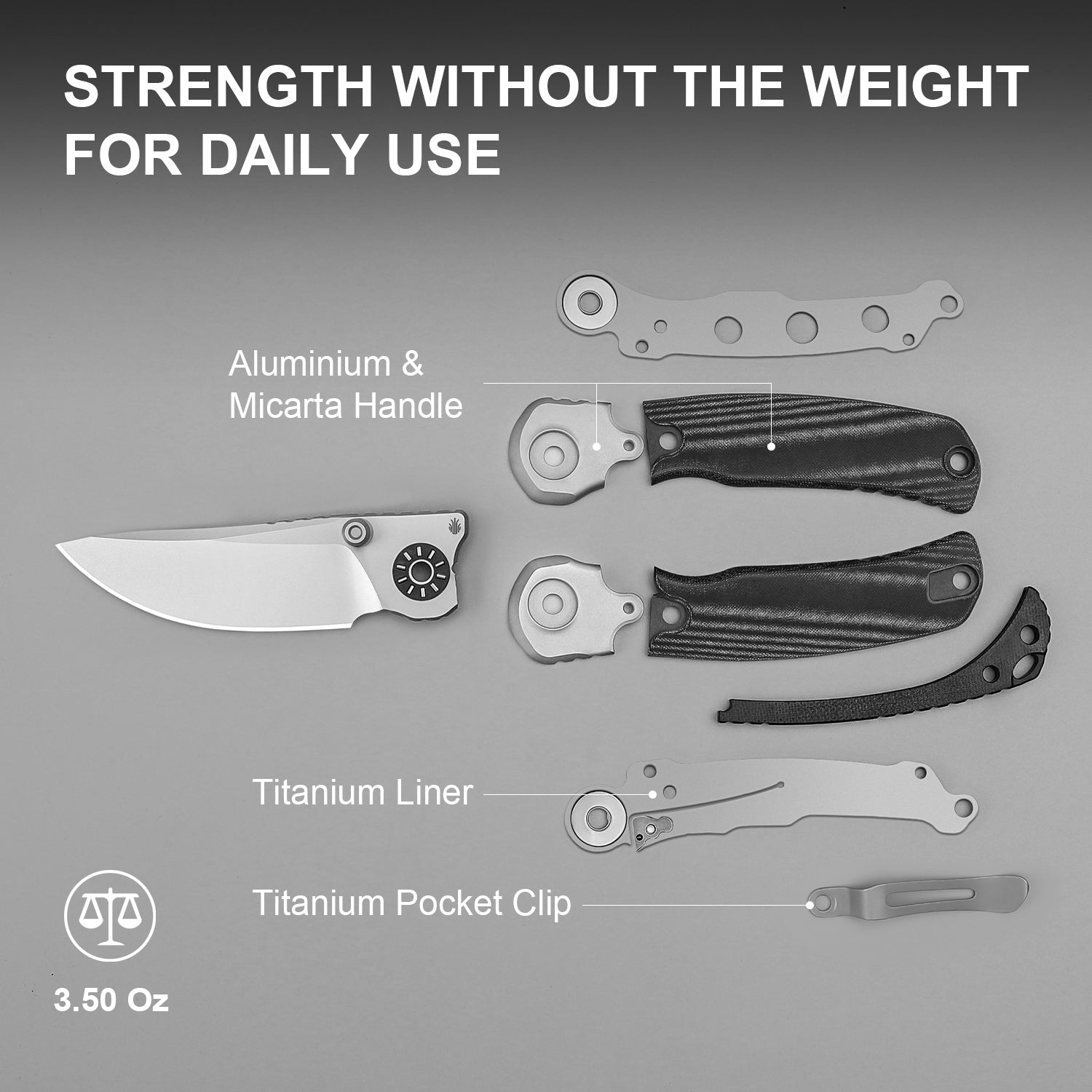 PIONEER | Nitro-V | Aluminum & Micarta | ZX-FK03A6 | KIZERX®