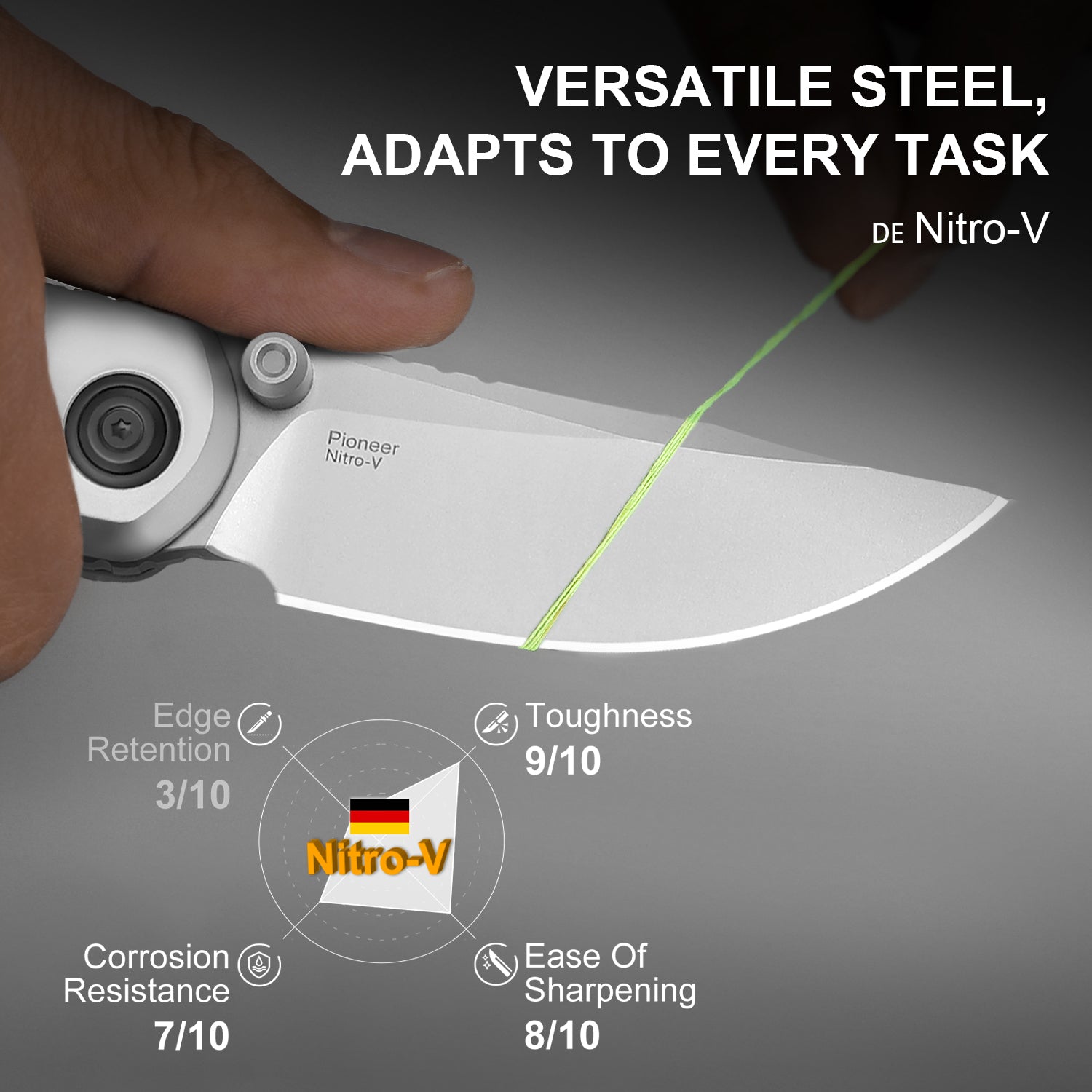 PIONEER | Nitro-V | Aluminum & Micarta | ZX-FK03A6 | KIZERX®