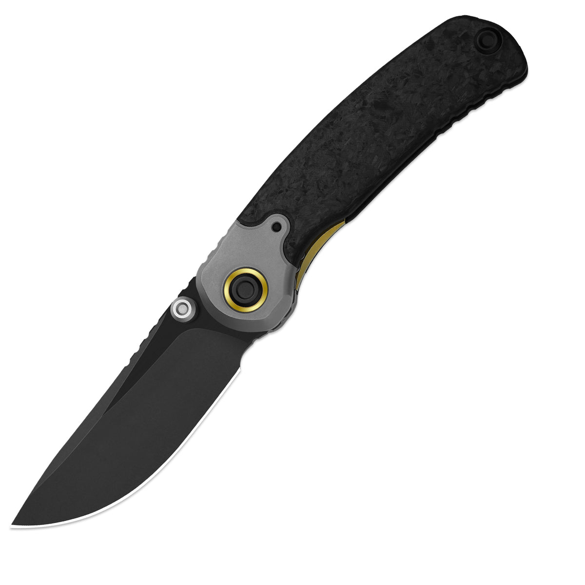 PIONEER | M390 | Titanium & Marble Carbon Fiber | KizerV™ FK03A7