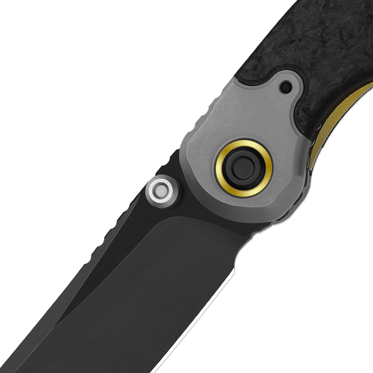 PIONEER | M390 | Titanium & Marble Carbon Fiber | KizerV™ FK03A7