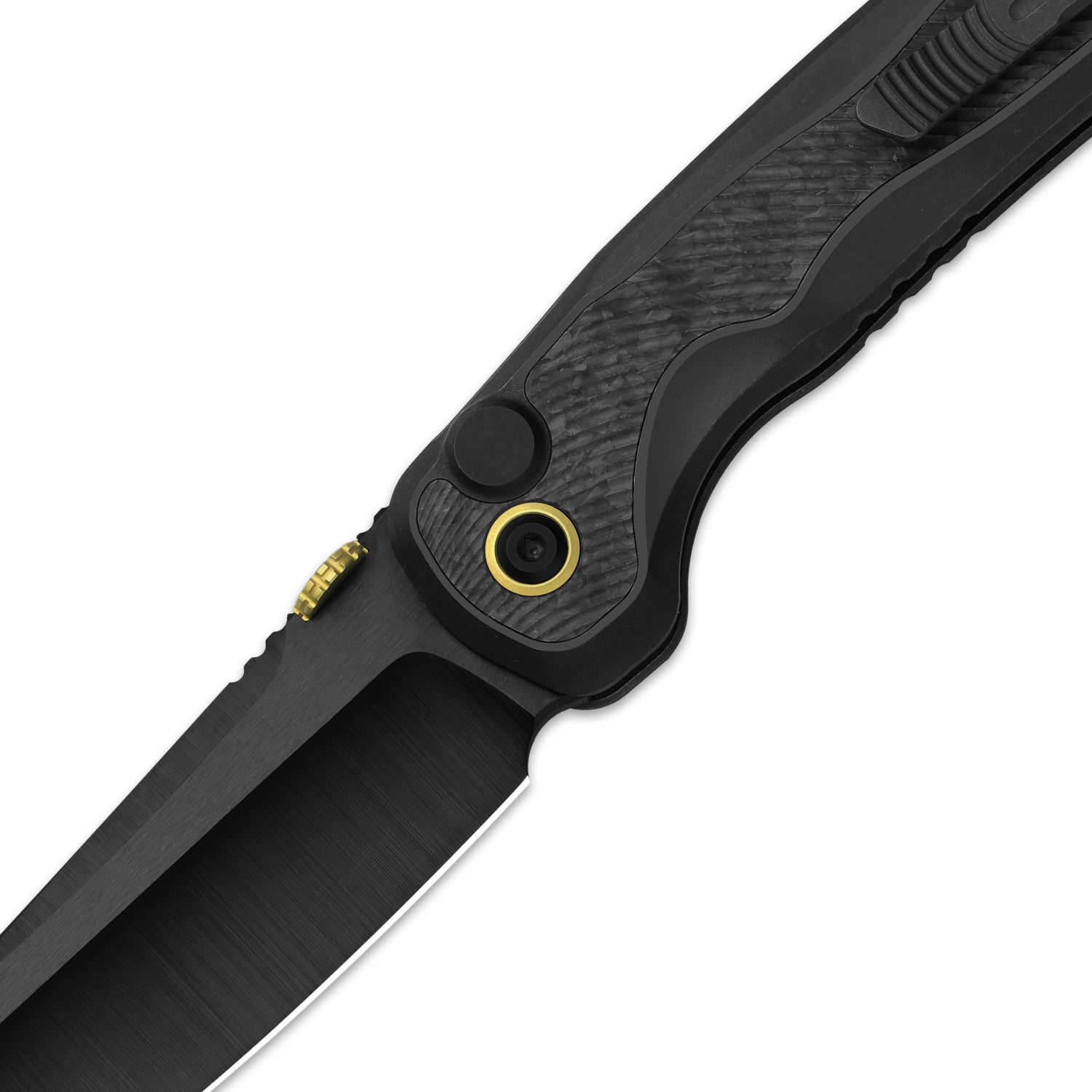 Mithril-Lefty | KineticFit™ Button Lock | M390 + DLC Ultra + Hand-Brushed | Titanium (DLC Ultra) & Fat Carbon | Exquisite Light | KizerX® FK08A1