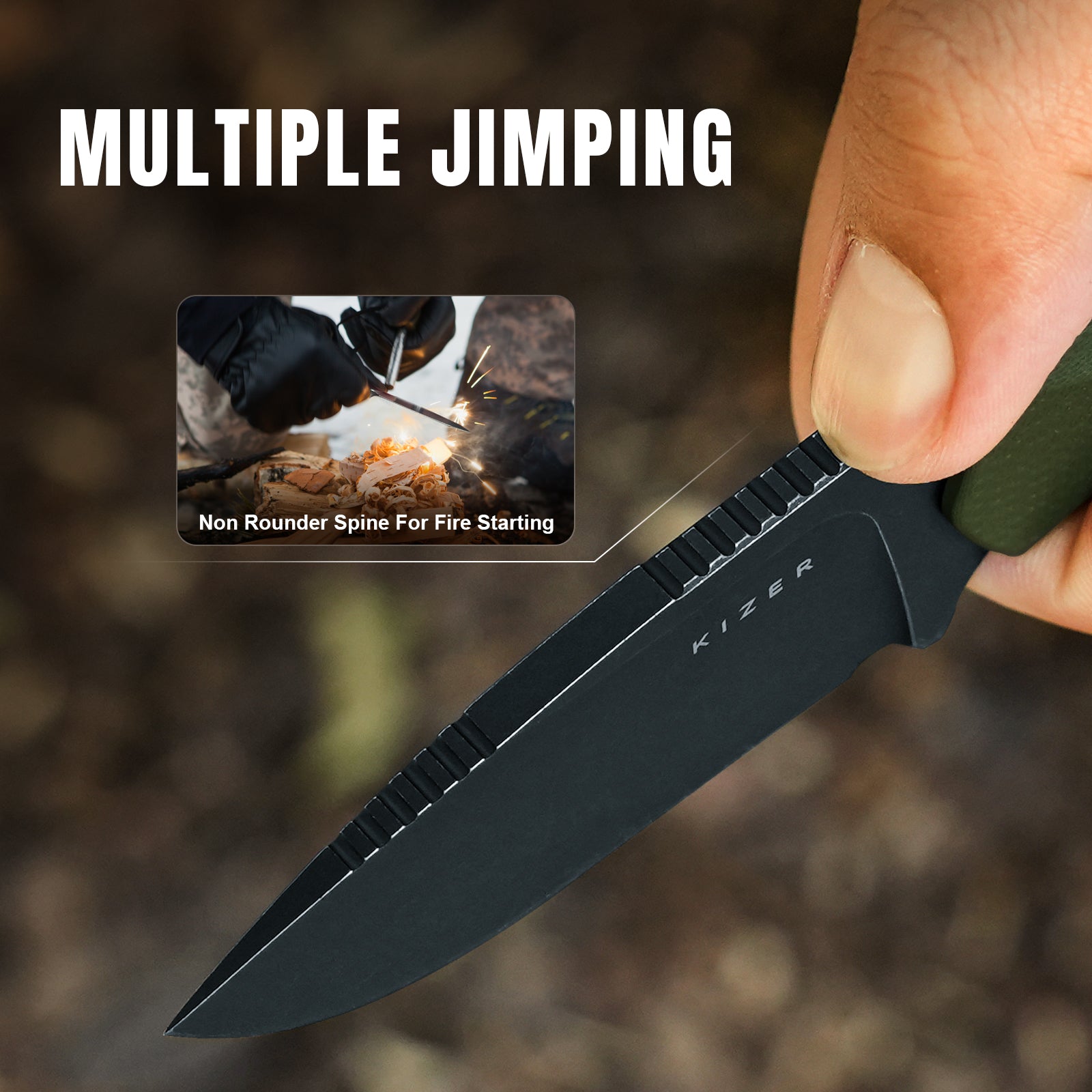 Beaver | D2 | Olive Green G10 | 1078A1