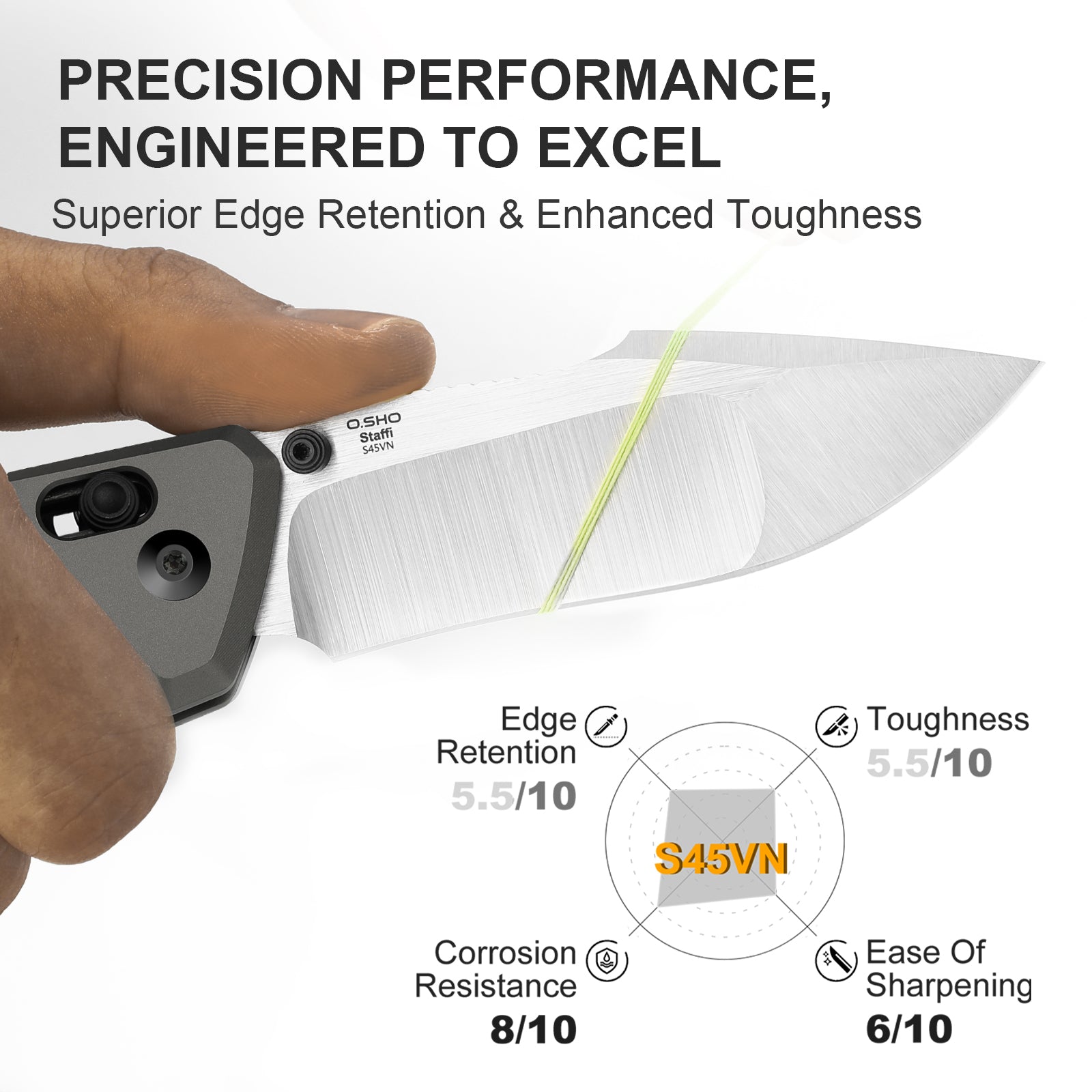 Staffi | S45VN | Titanium | KizerB™ 3695A2